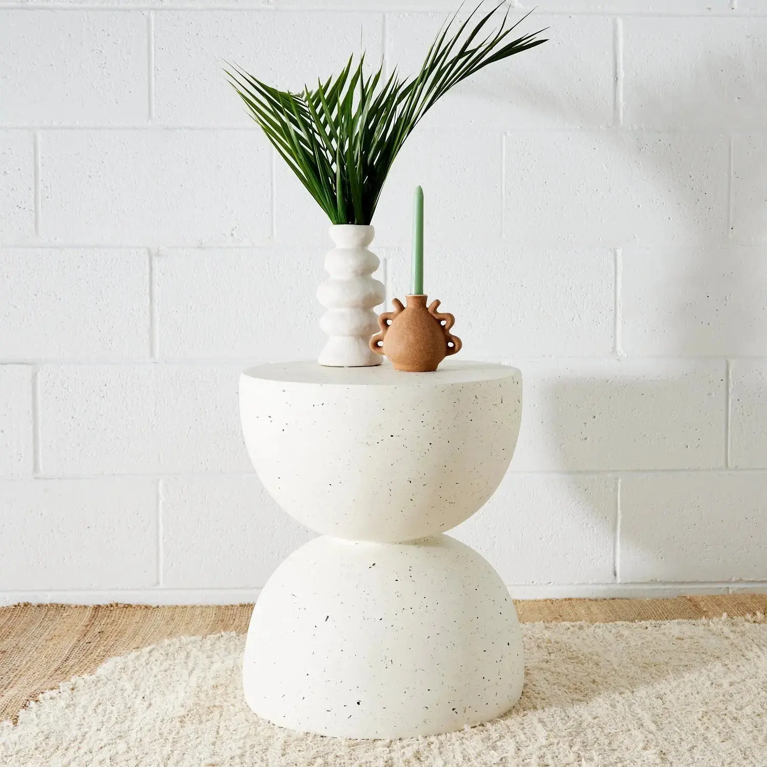 Pedro Terrazzo Look Egg Timer Side Table