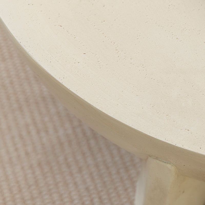 Naples Concrete Look Round Coffee Table