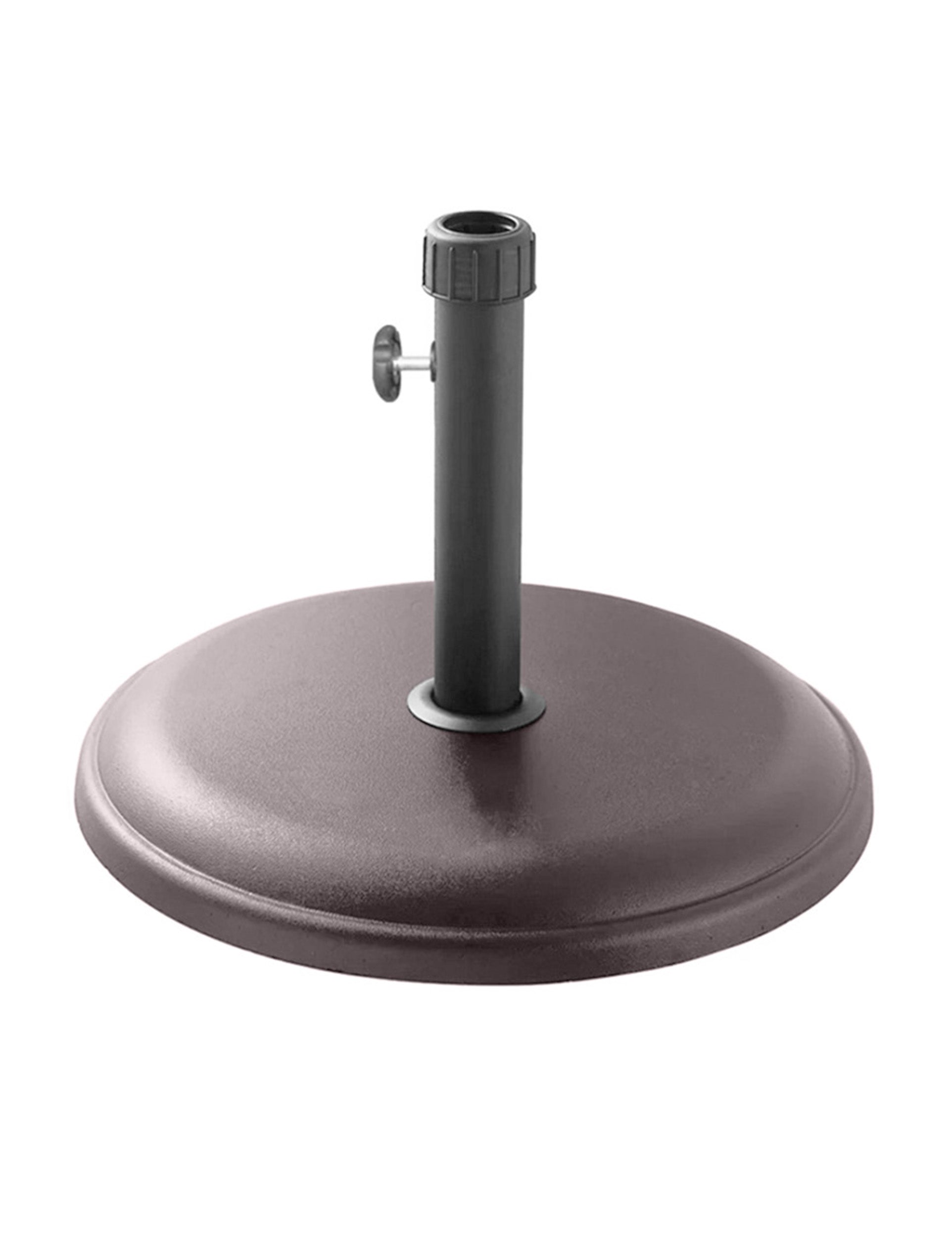Polycrete Outdoor Parasol Base 16kg Round - Brown