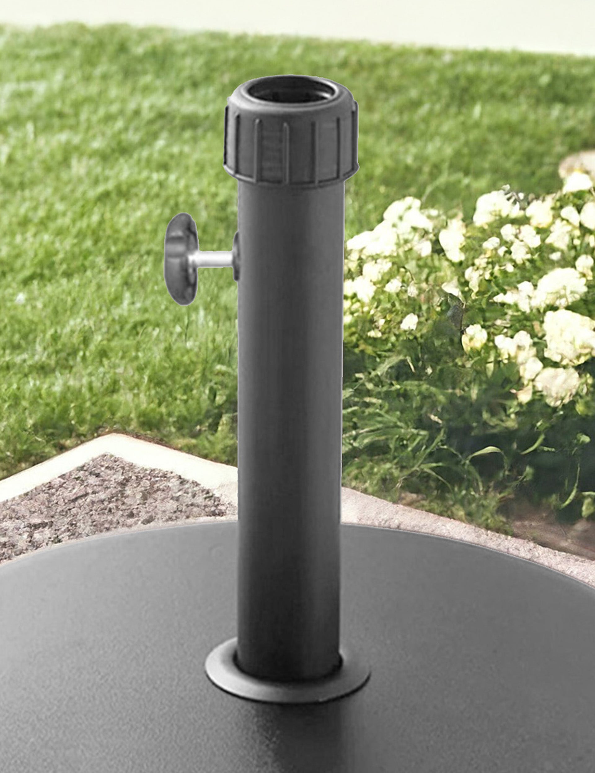 Polycrete Outdoor Parasol Base 16kg Round - Grey