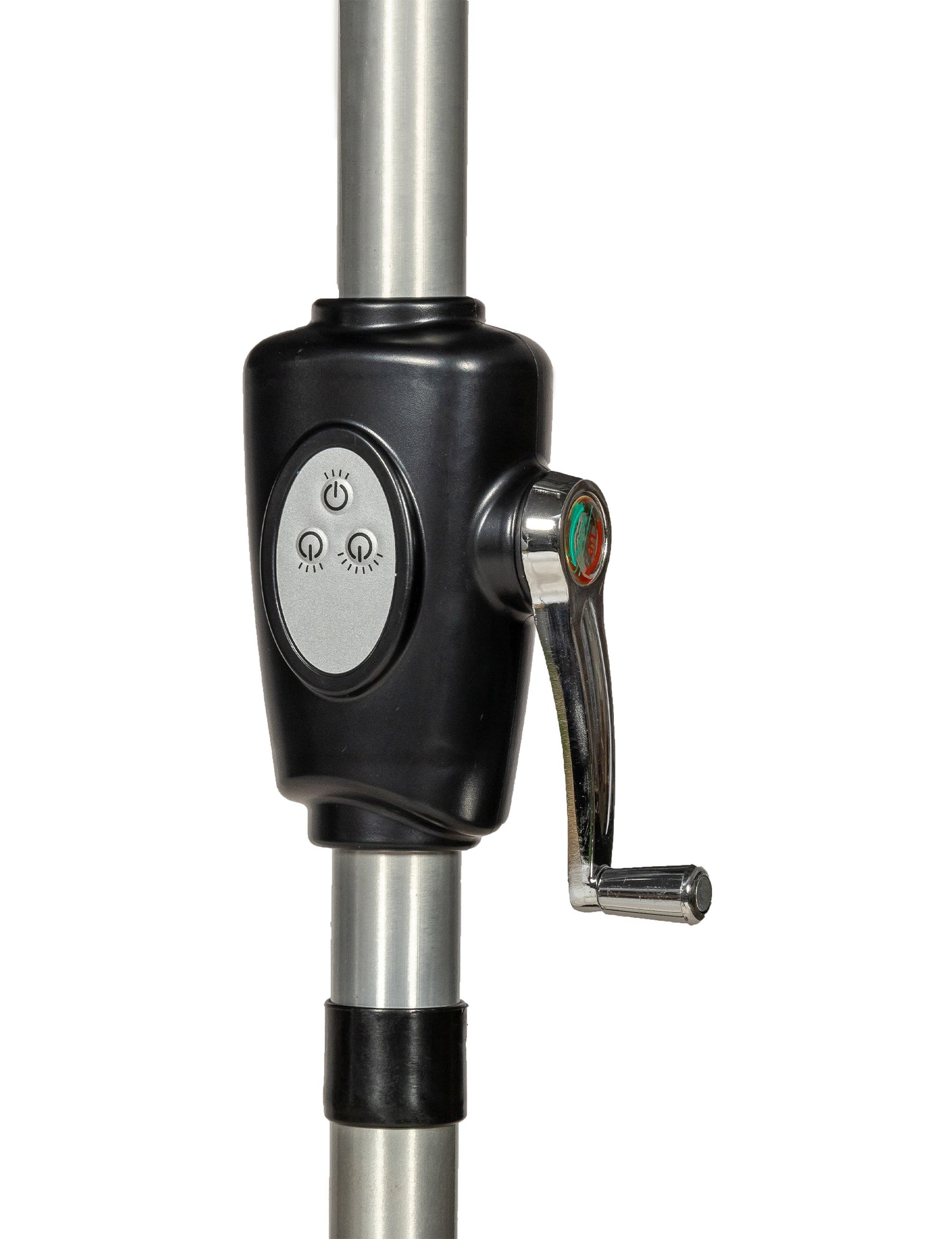 Crank and Tilt LED Strip Parasol - Grey