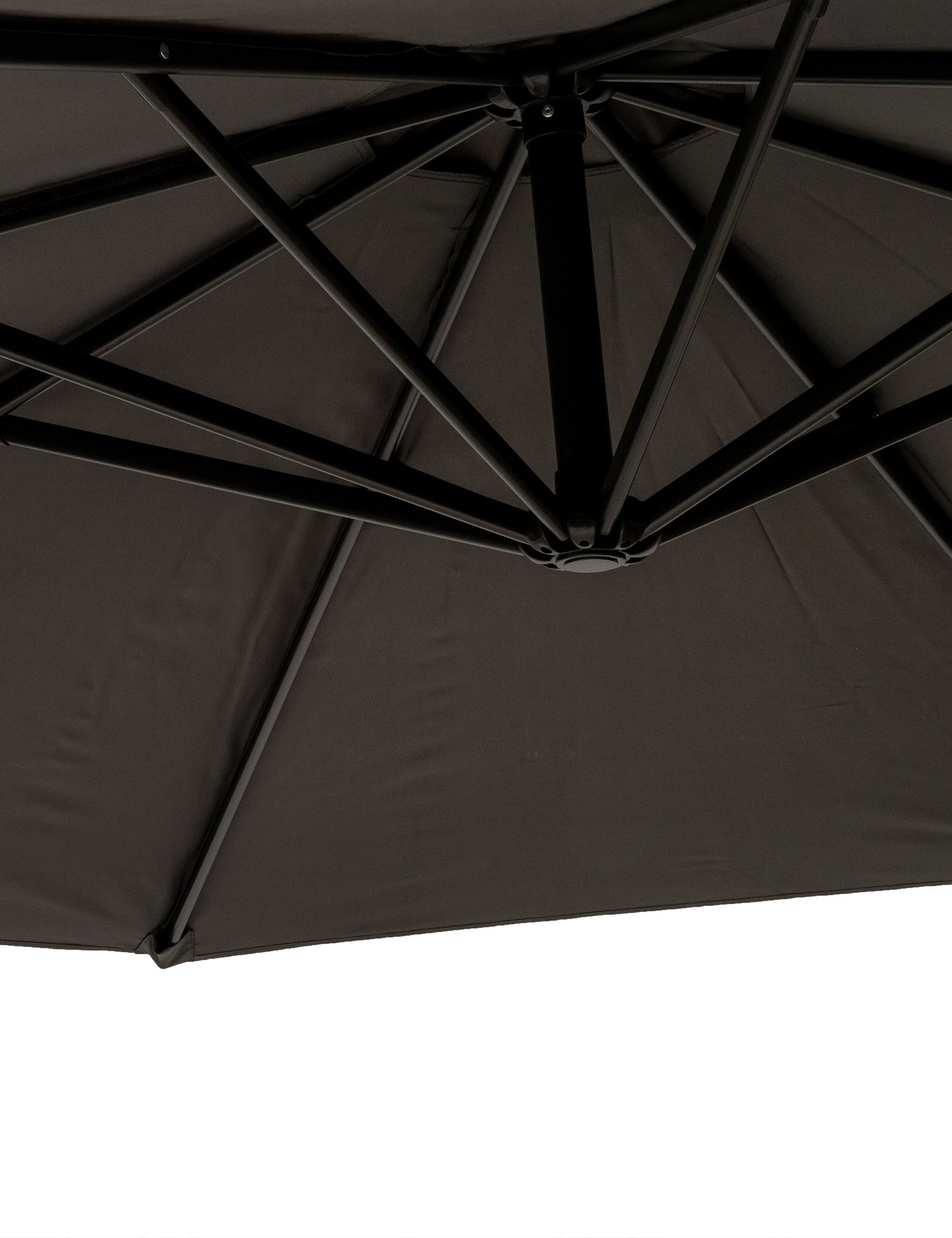 Deluxe Pedal 3M Operated Rotational Cantilever Parasol - Grey
