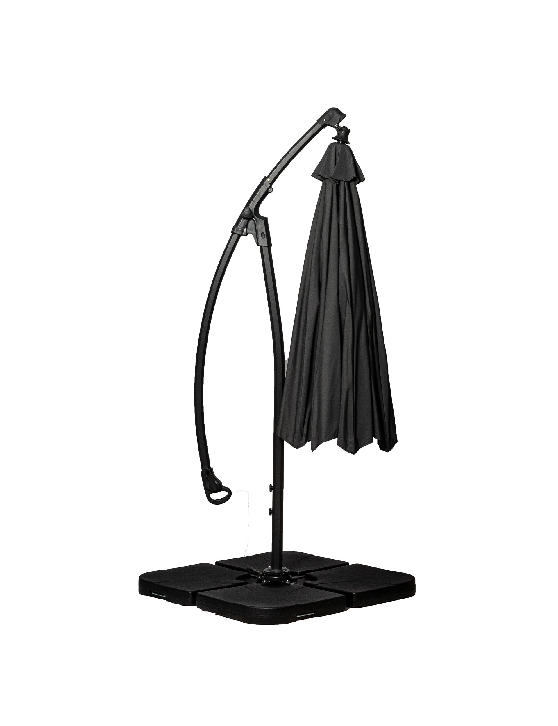 Deluxe Pedal 3M Operated Rotational Cantilever Parasol - Grey