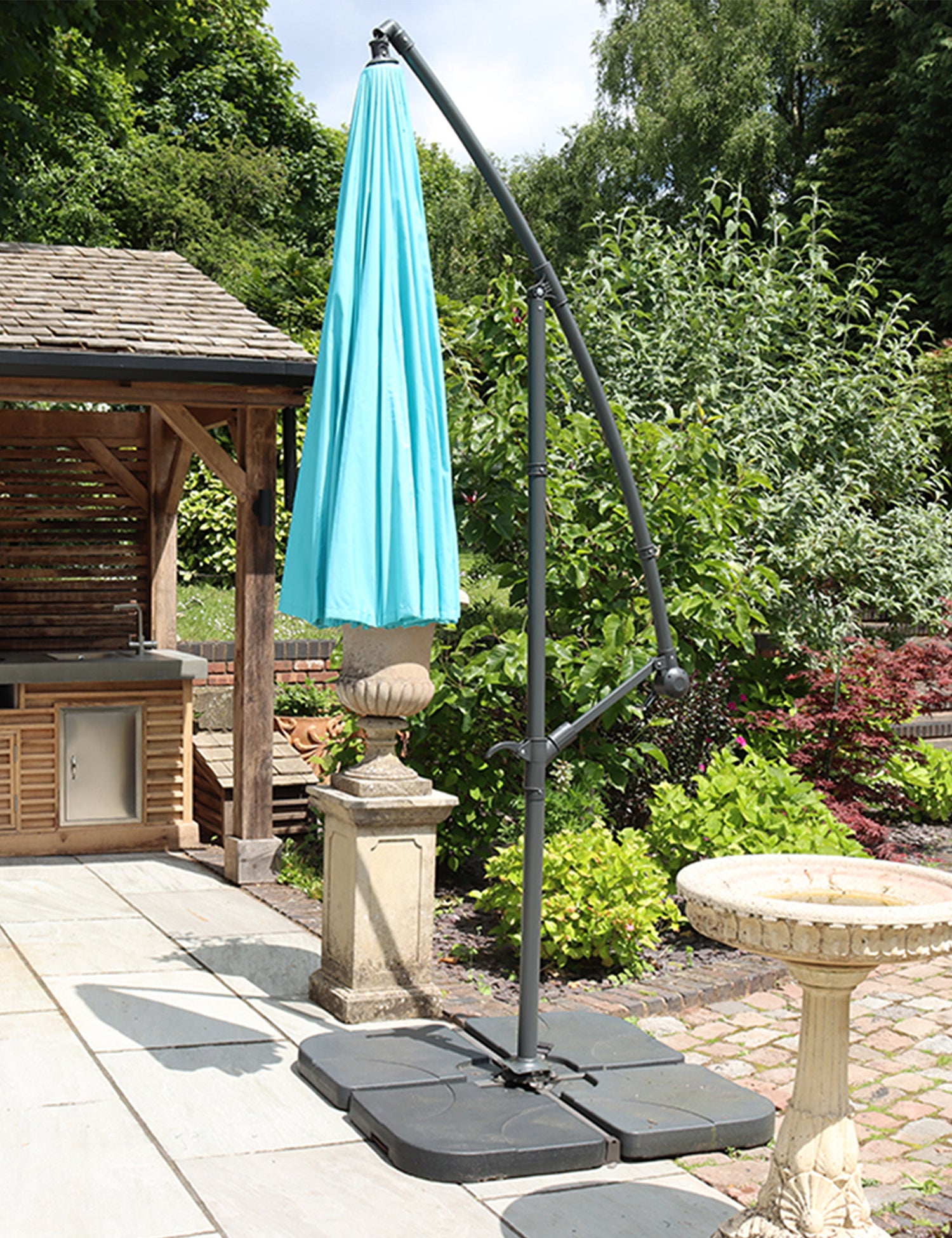 Shanghai Cantilever Parasol - Aqua