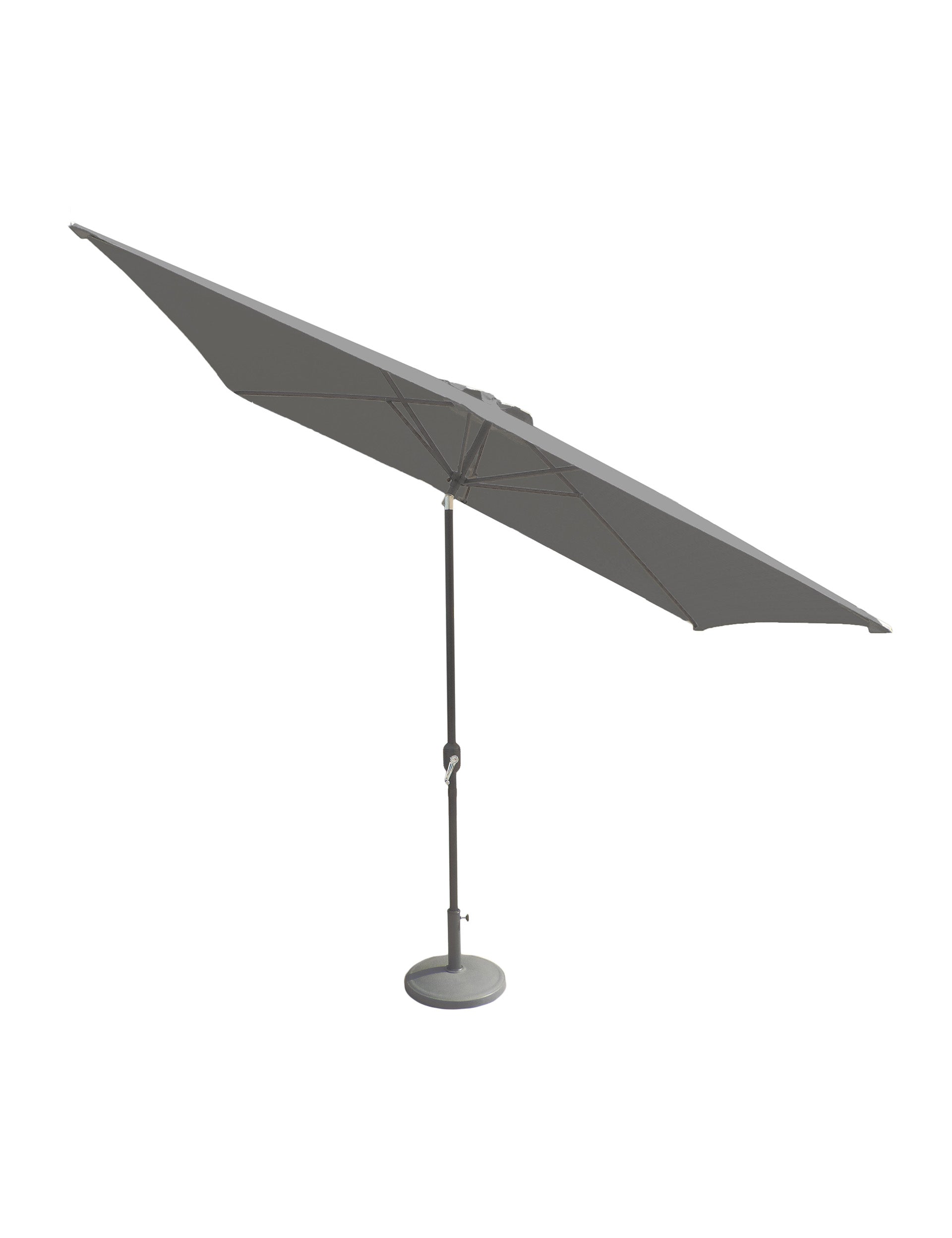 Crank and Tilt Rectangular Parasol - Grey