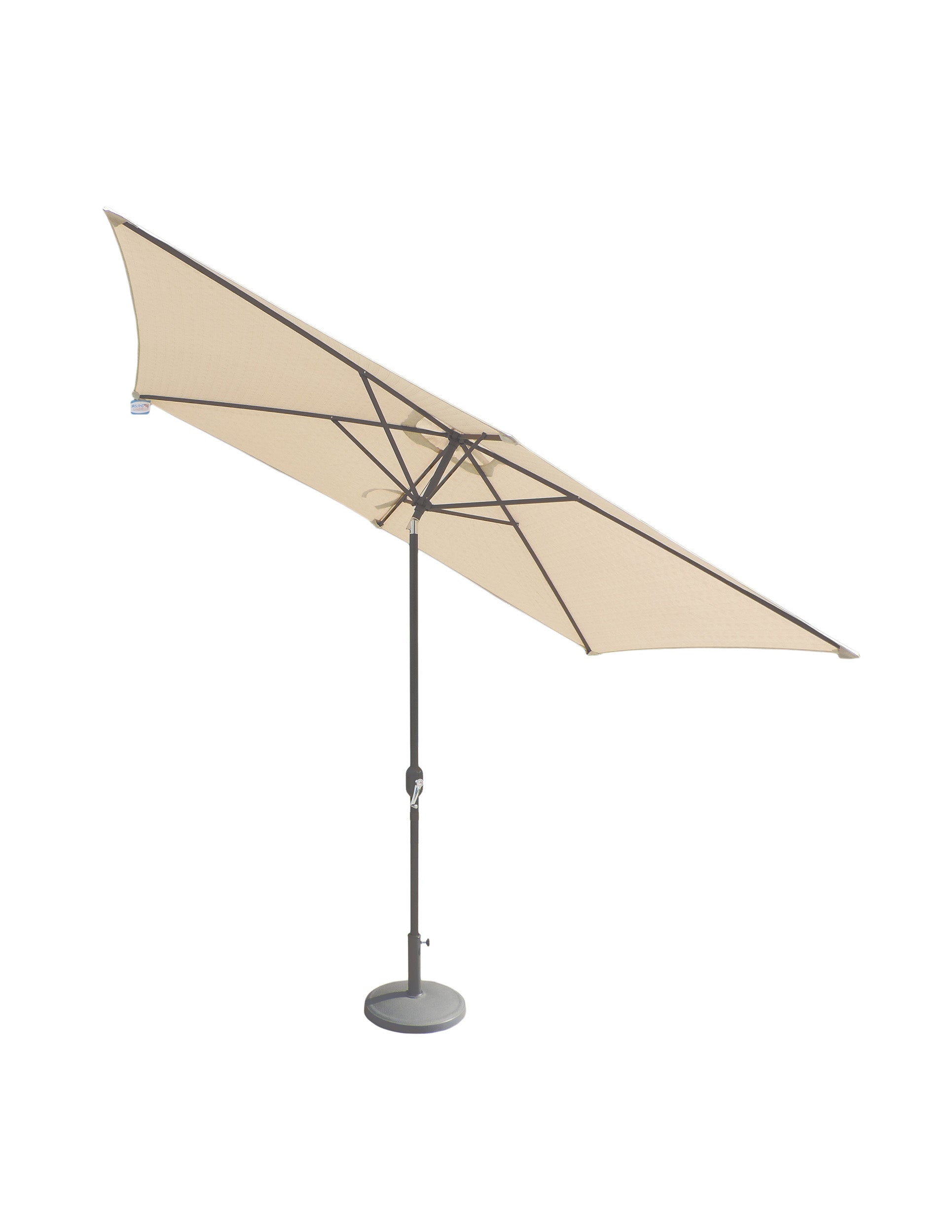 Crank and Tilt Rectangular Parasol - Ivory