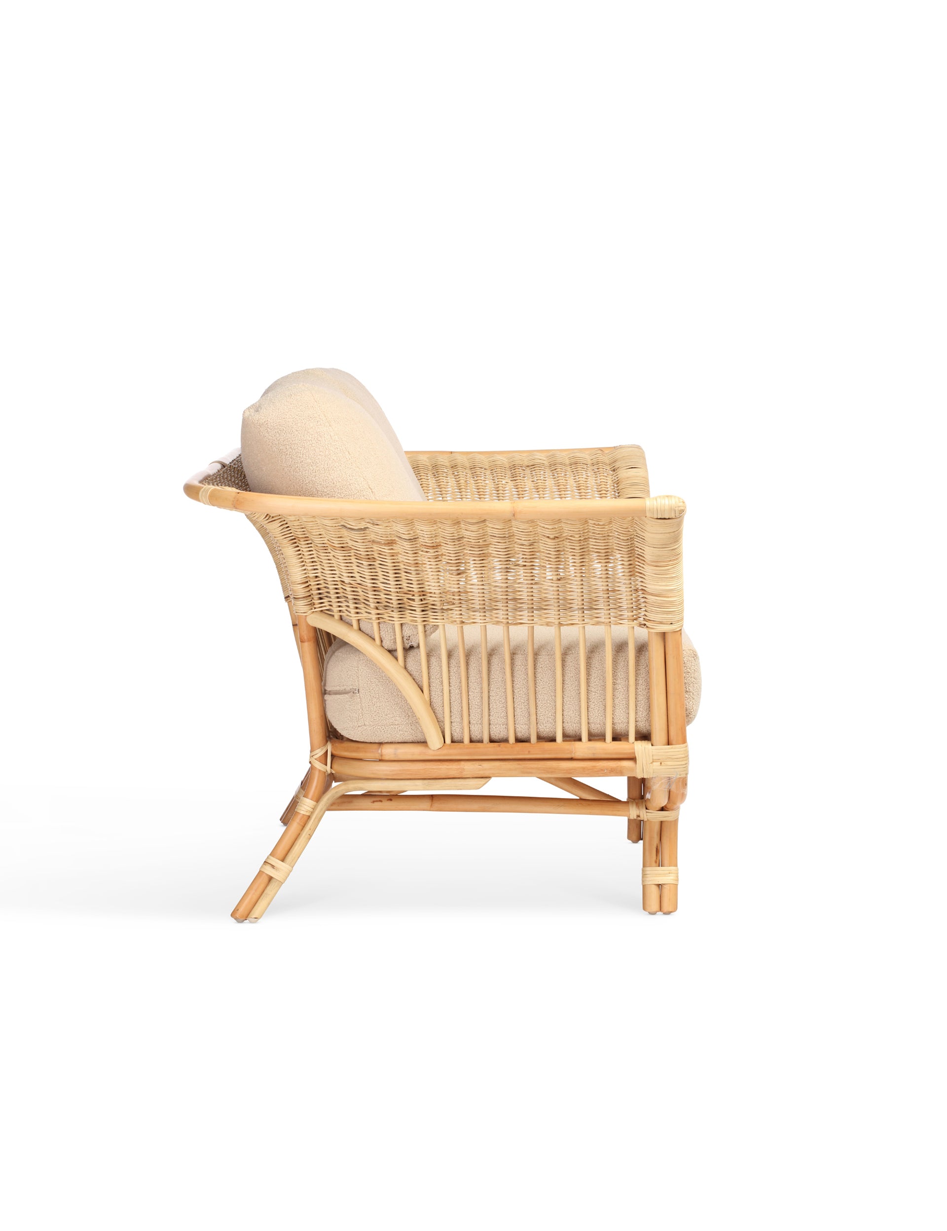 Kyoto 2 Seater Rattan Sofa in Latte