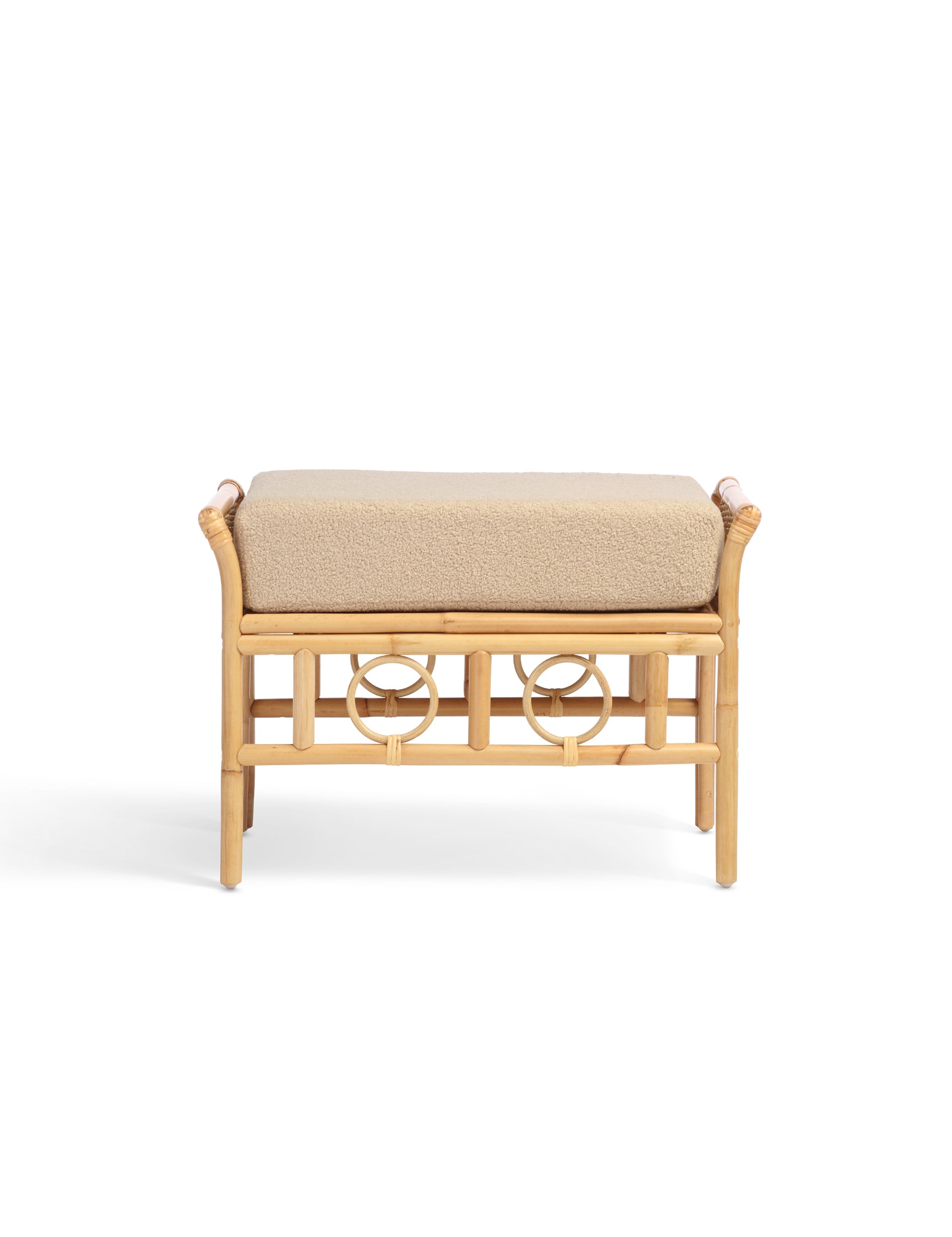 Kyoto Handcrafted Rattan Footstool