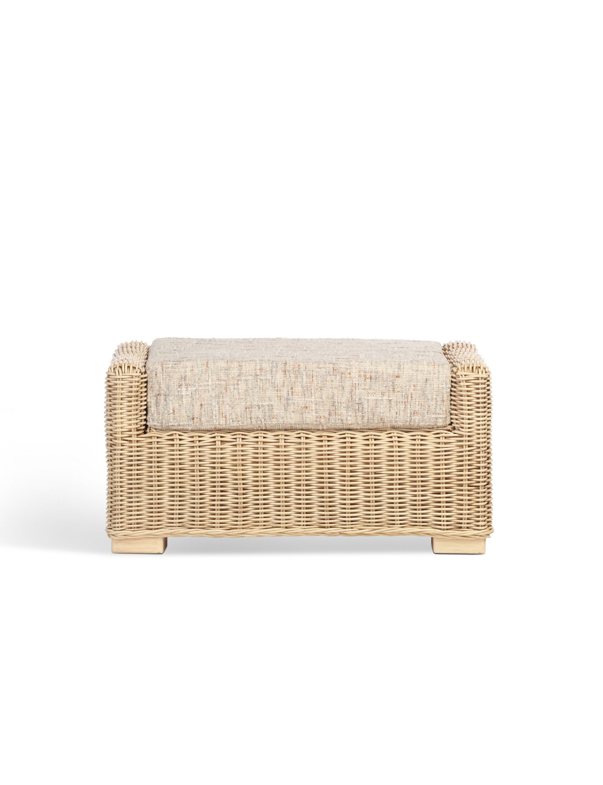 Santorini Blush Footstool with Hidden Storage