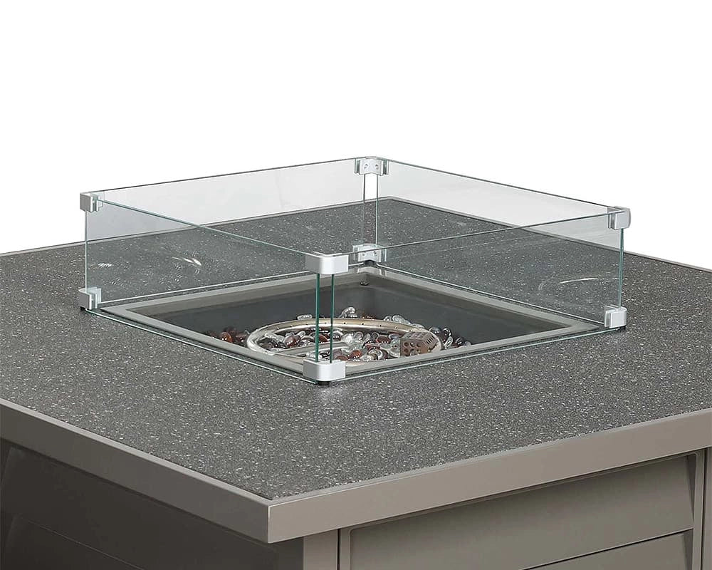 Grey Square Mayfair Firepit Table ONLY
