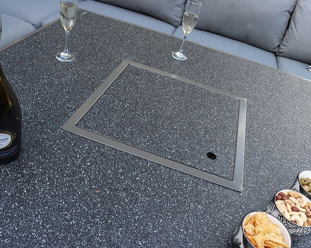 Grey Square Mayfair Firepit Table ONLY