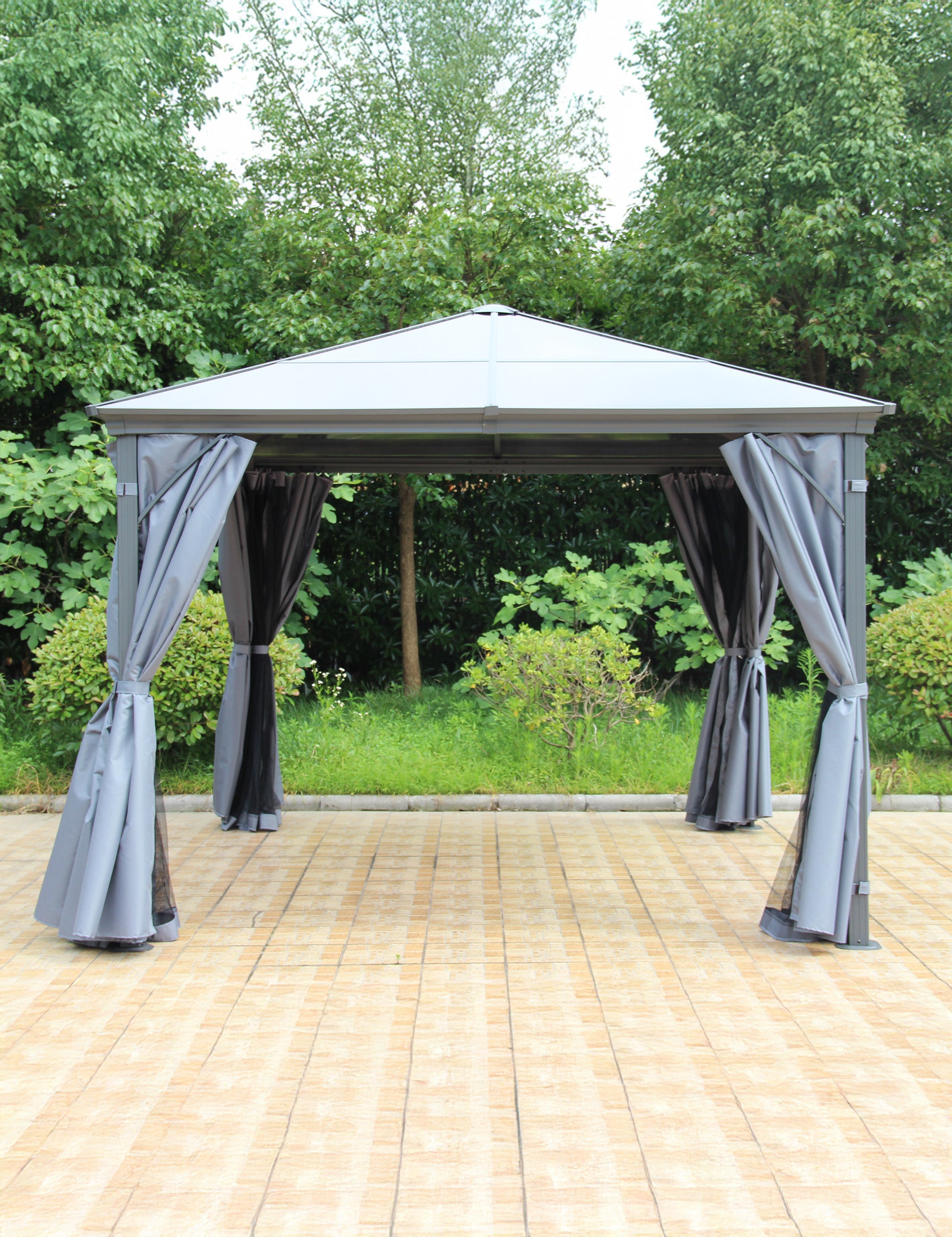 Lugano Premium Polycarbonate Gazebo - 3M x 3M