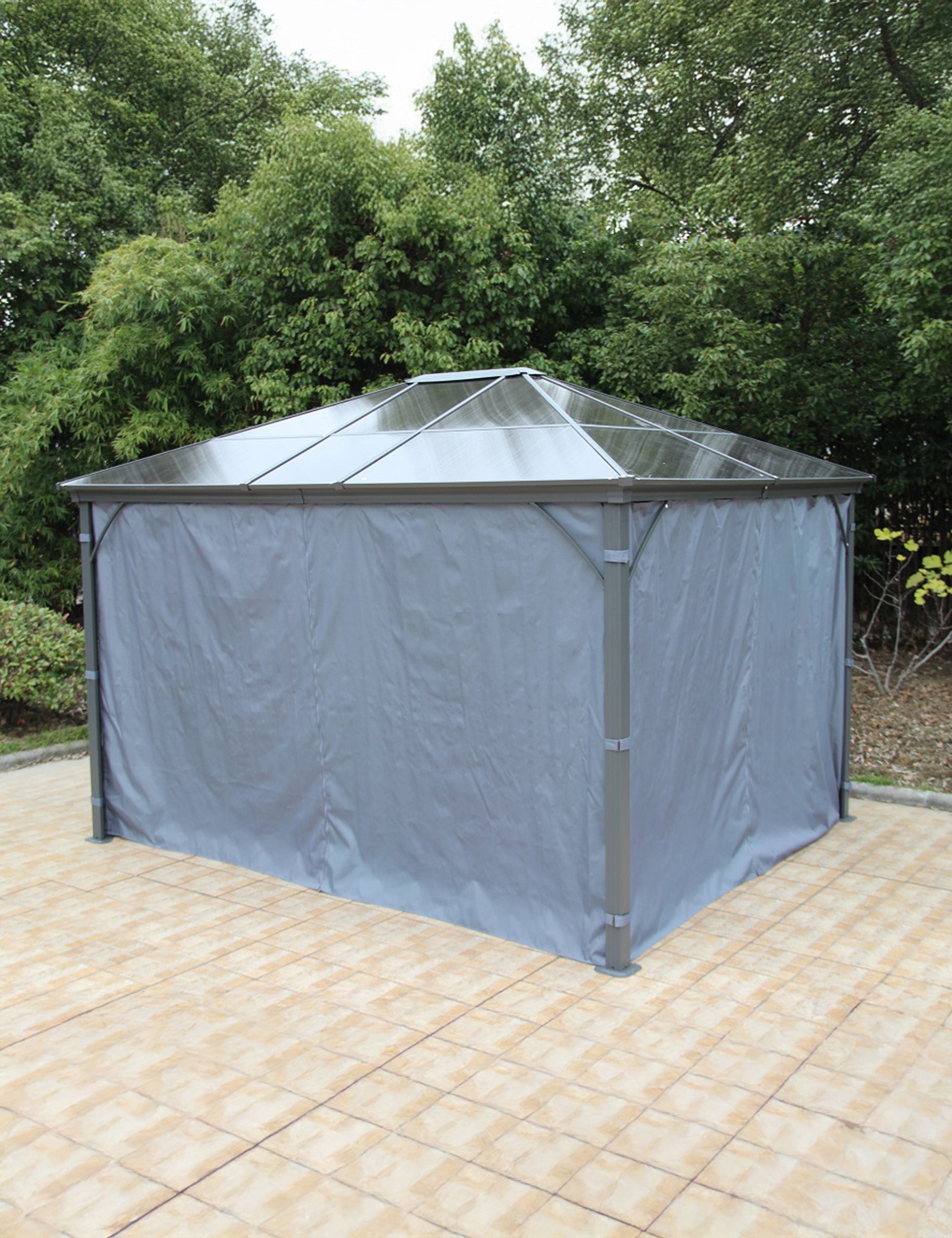 Lugano Premium Polycarbonate Gazebo - 3M x 3.6M