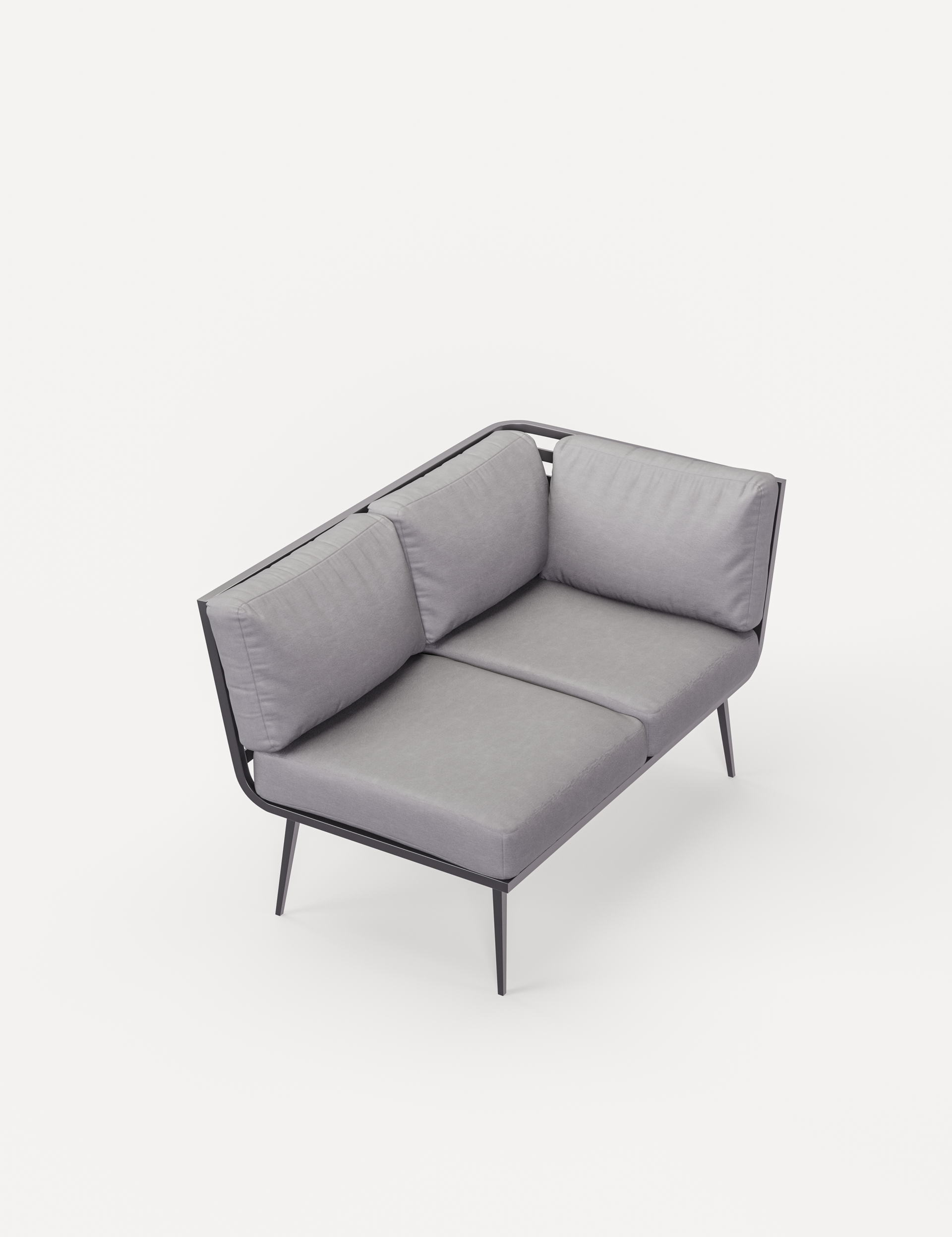 Mayfair Corner Lounging Set with Fire Pit Table and 2 Benches