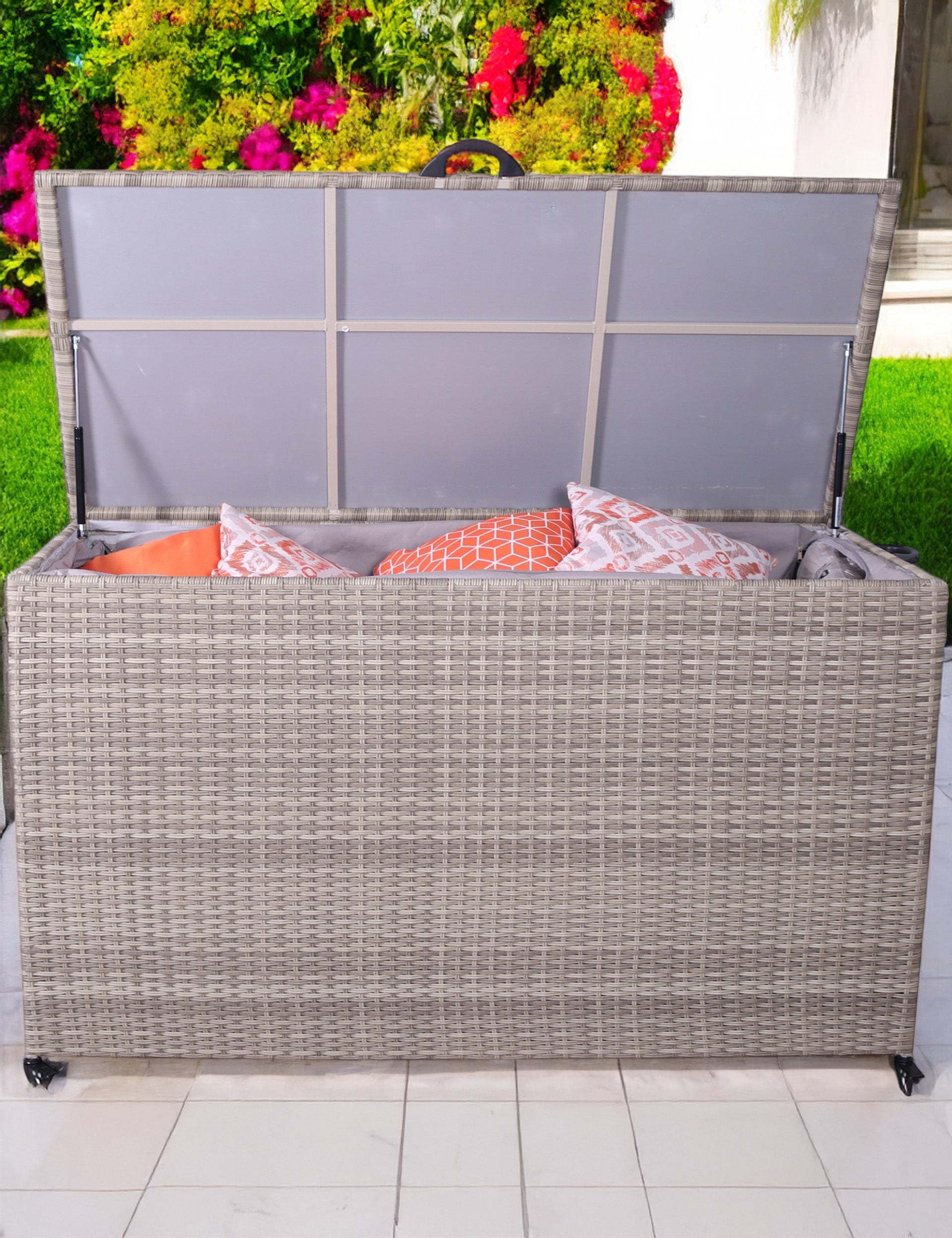 Natural Weave 826l KD Cushion Storage Box