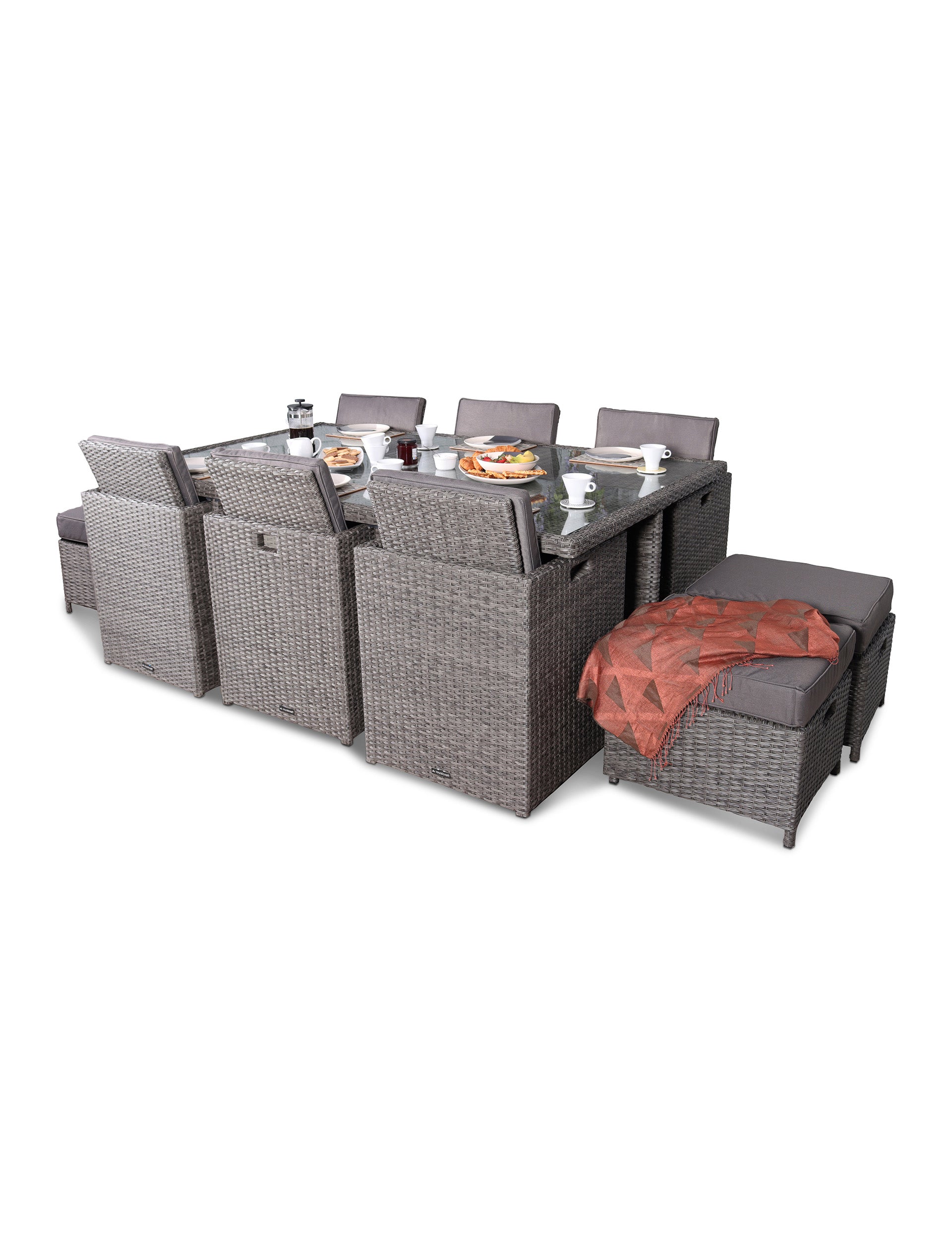 Paris 10 Seater Cube Dining Set