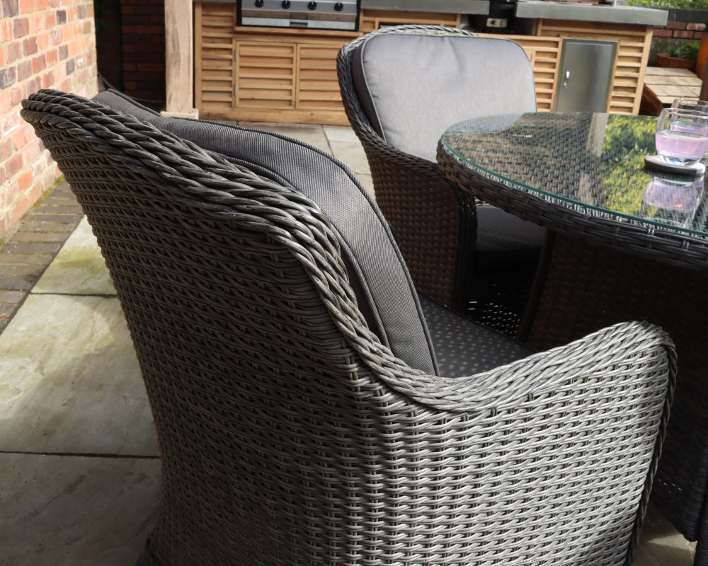 Paris 4 Seater Imperial Round Dining Set