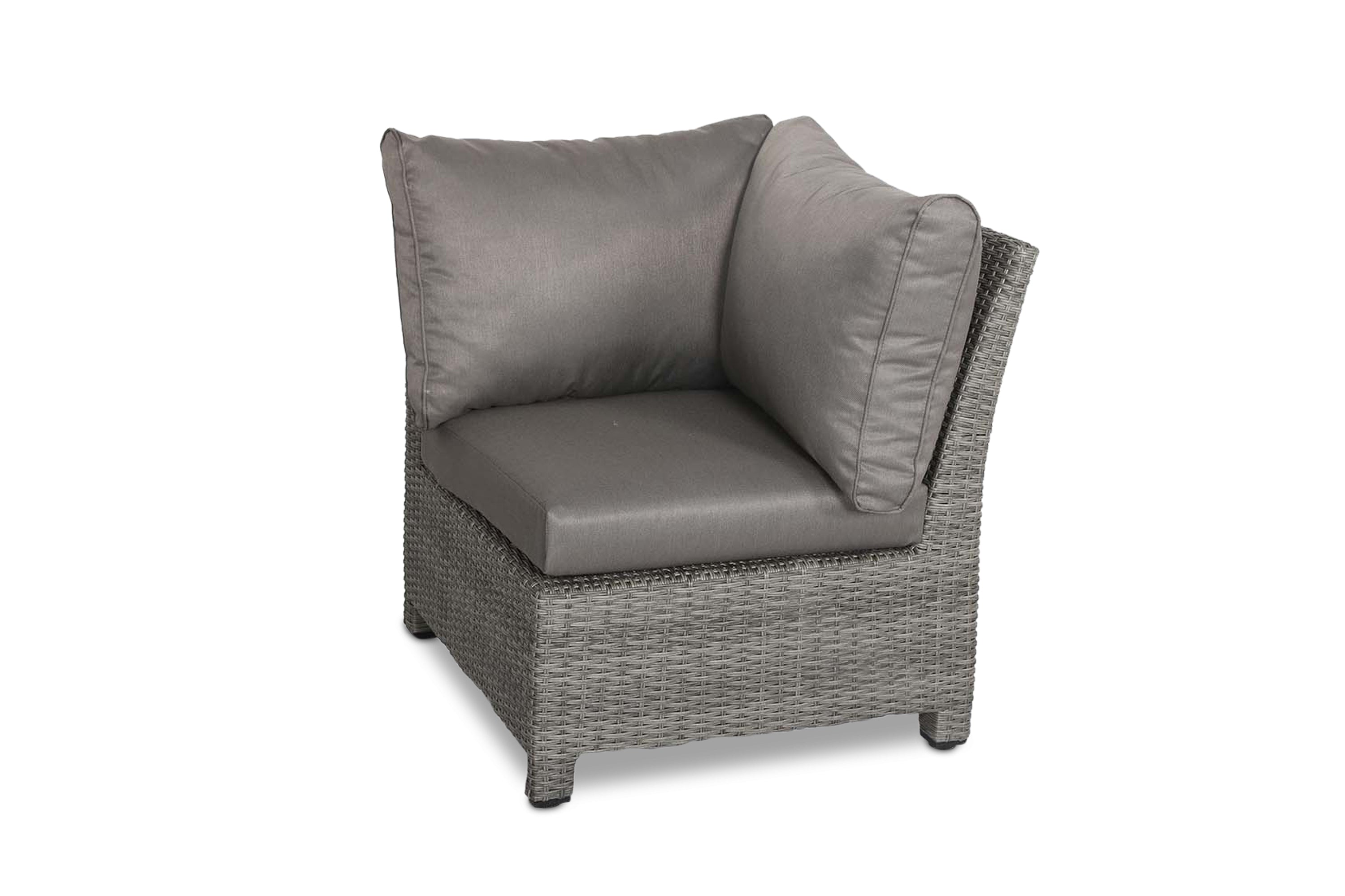 Paris 8 Seater Deluxe Modular Corner Dining & Lounging Set -with Square Fire Pit Table