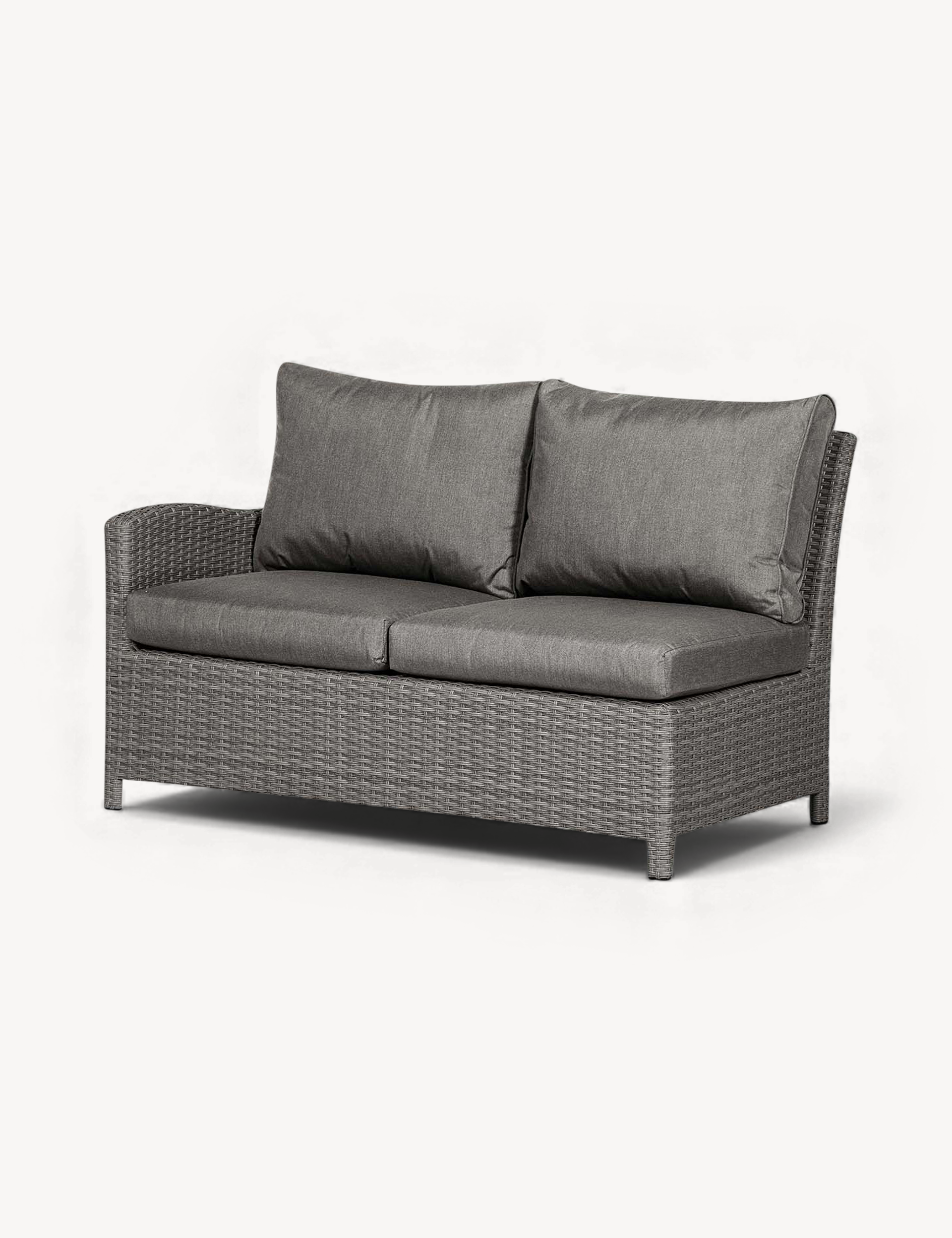 Paris 8 Seater Deluxe Modular Corner Dining & Lounging Set -with Square Fire Pit Table