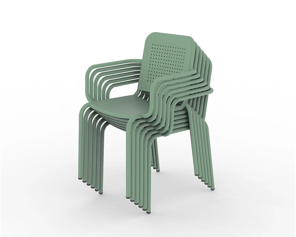 PORTO 160x90cm 7pcs Rectangular Dining Set - Olive