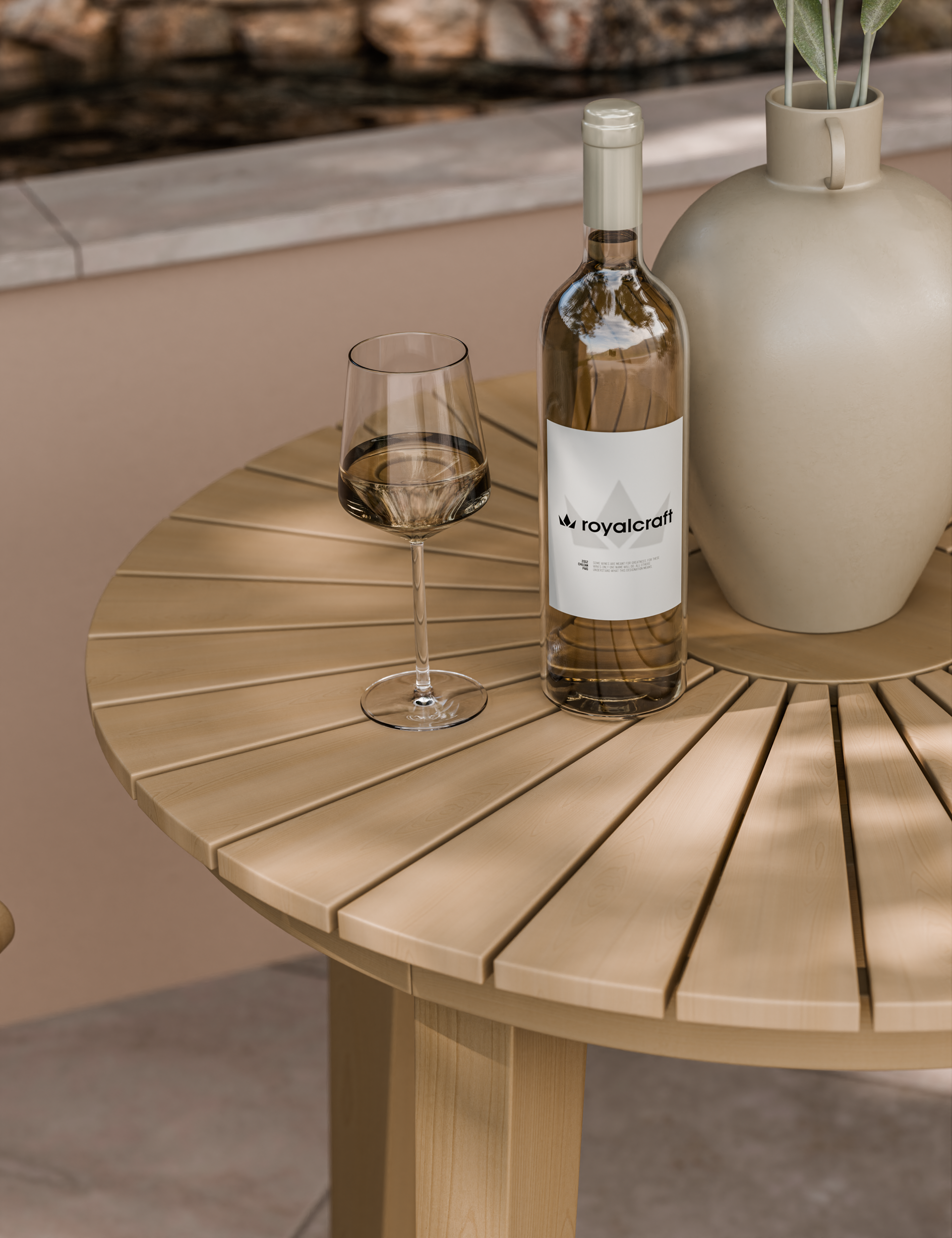 Roma 2 Seater Round Sunray Bistro Set with Sol Dining Chairs