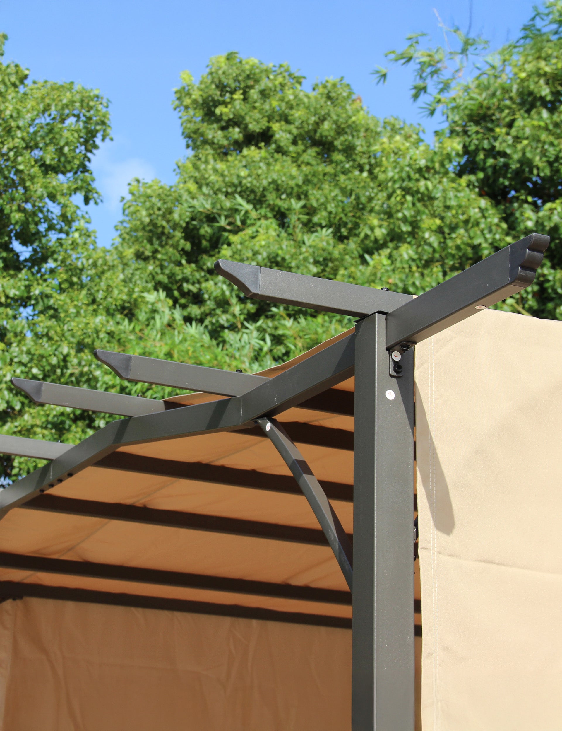 San Remo Pergola Gazebo - Mocha