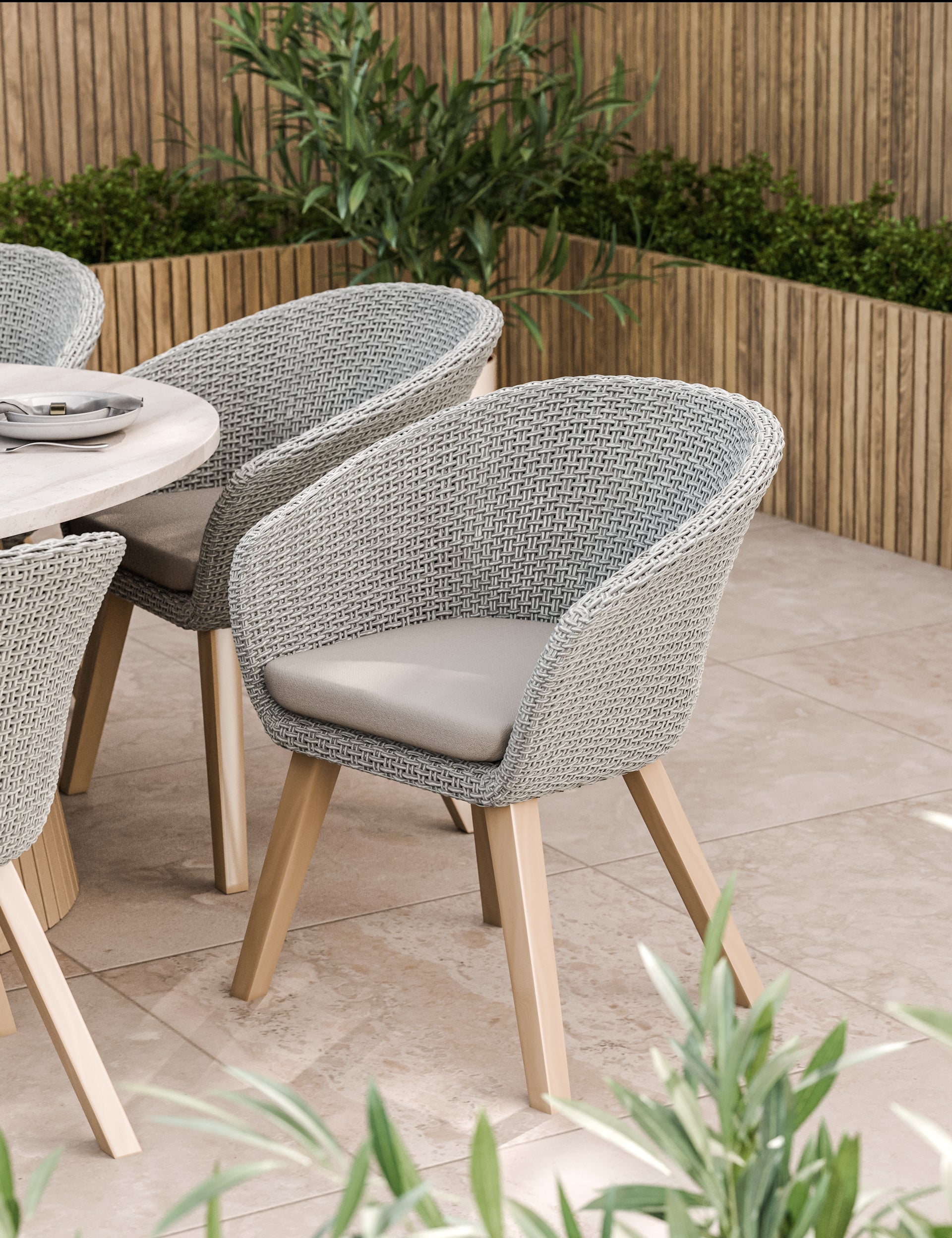 Saturn 8 Seater Ellipse D Conical Dining Set with Sol Dining Chairs