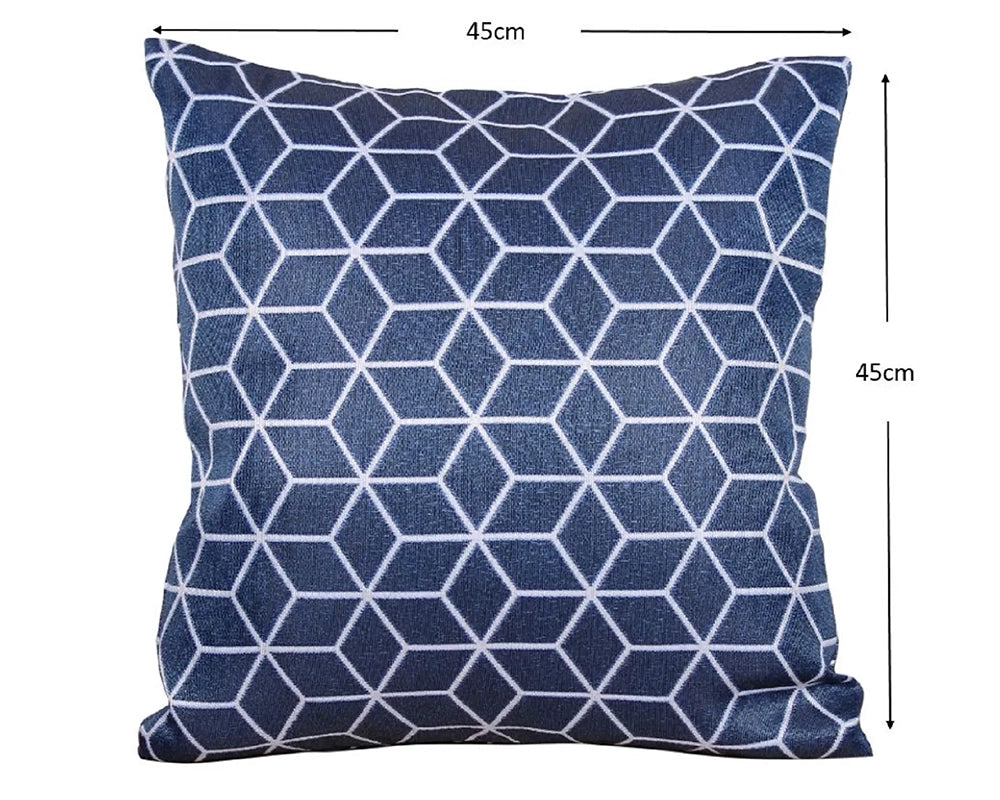 Geometric Scatter Cushion (Pack of 2) - Blue