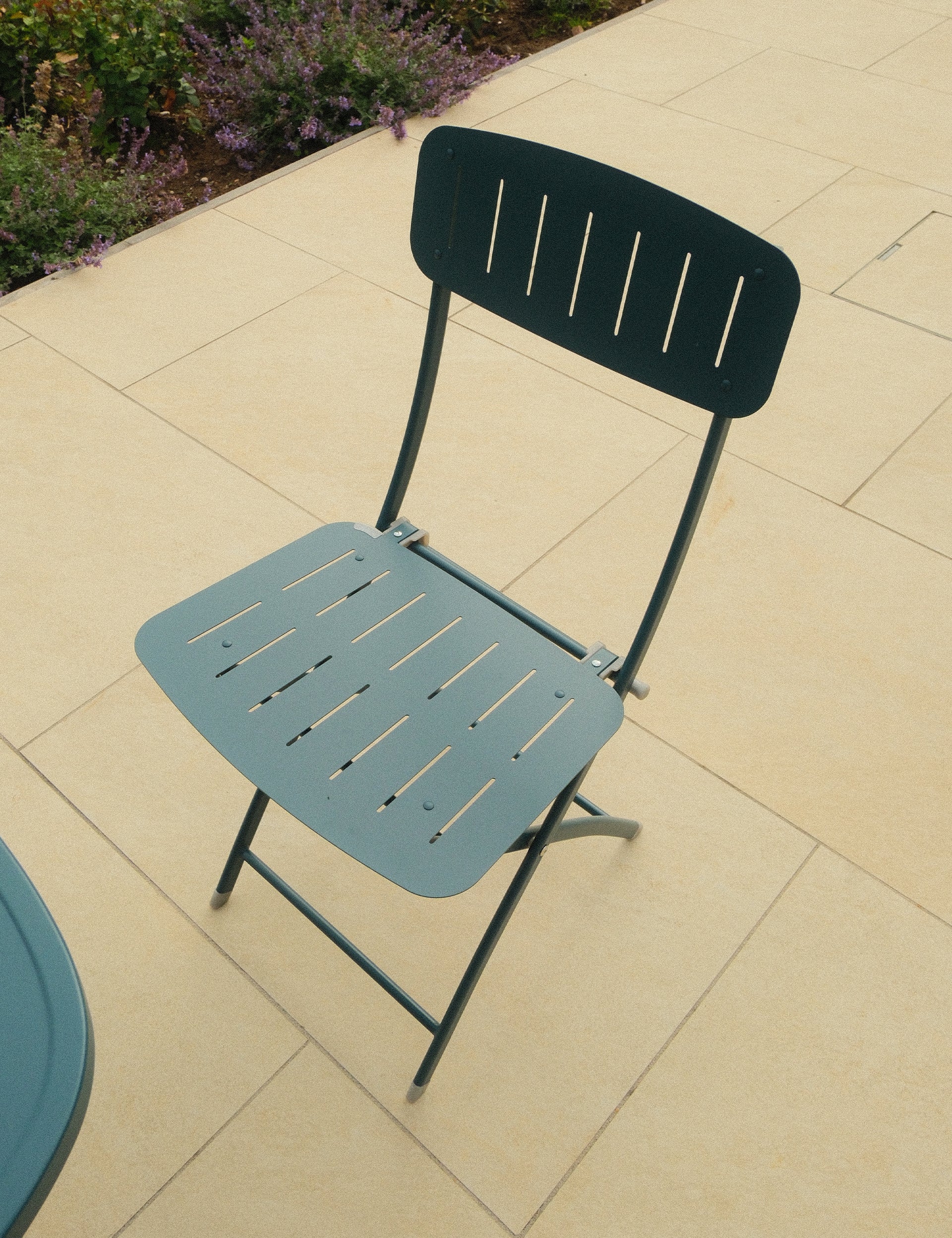 Venice 2 Seater Folding Bistro Set in Caribbean Blue