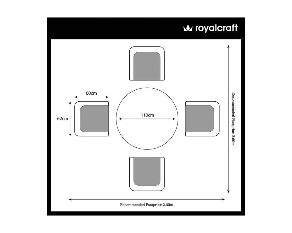 Wentworth 4 Seater Carver Dining Set