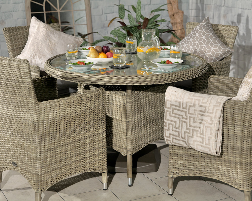 Wentworth 4 Seater Carver Dining Set