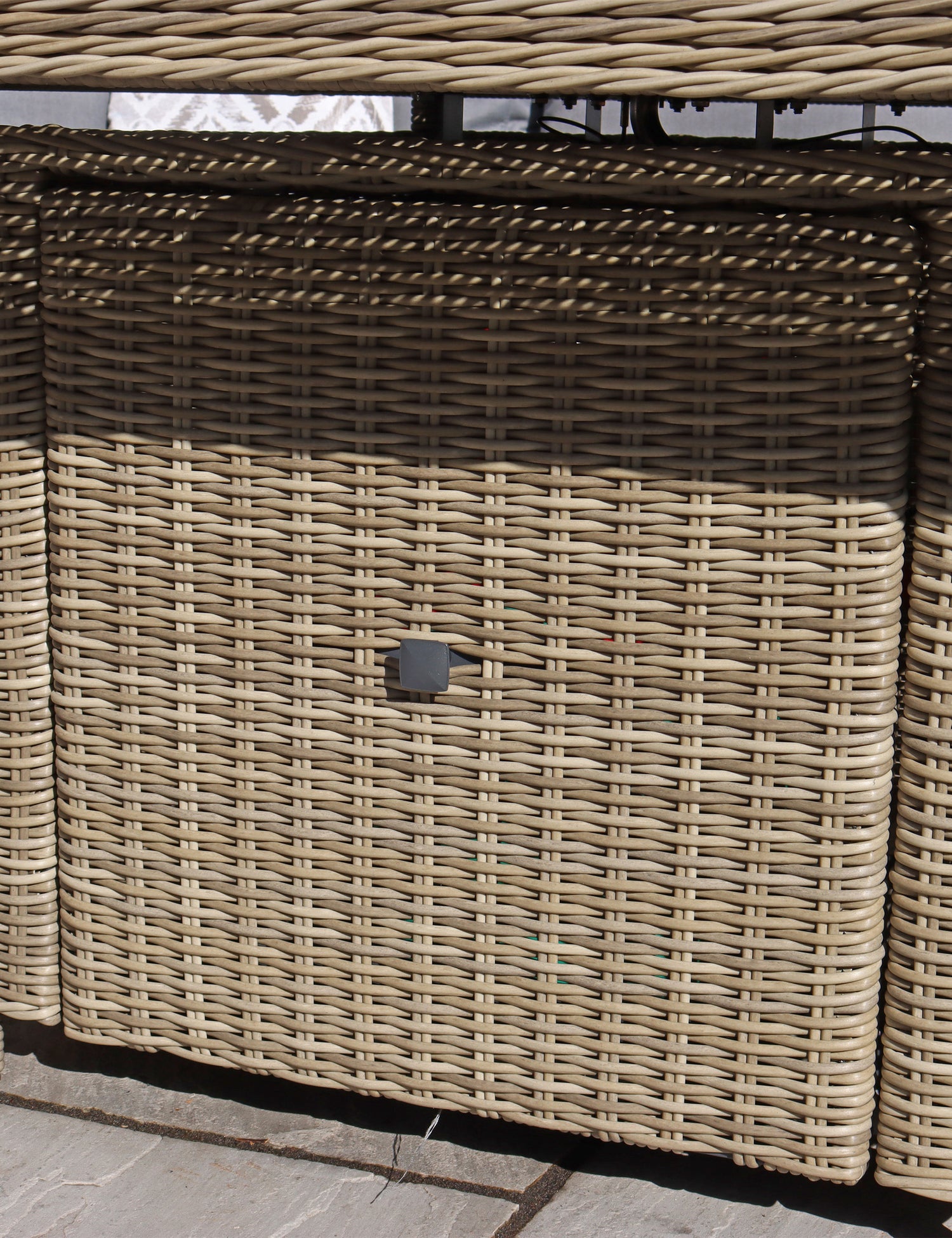 Wentworth 8 Seater Deluxe Modular Corner Dining & Lounging Set with Square Fire Pit Table