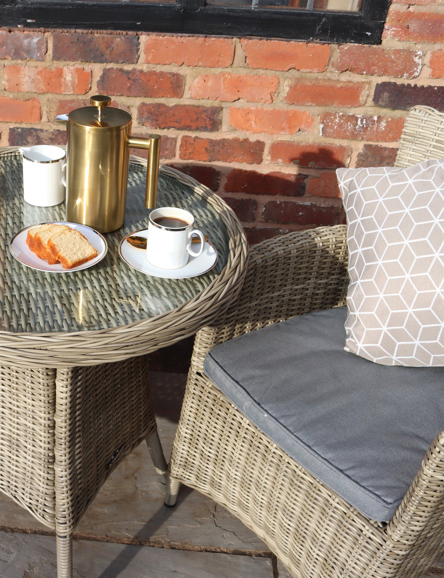 Wentworth 2 Seater Carver Bistro Set