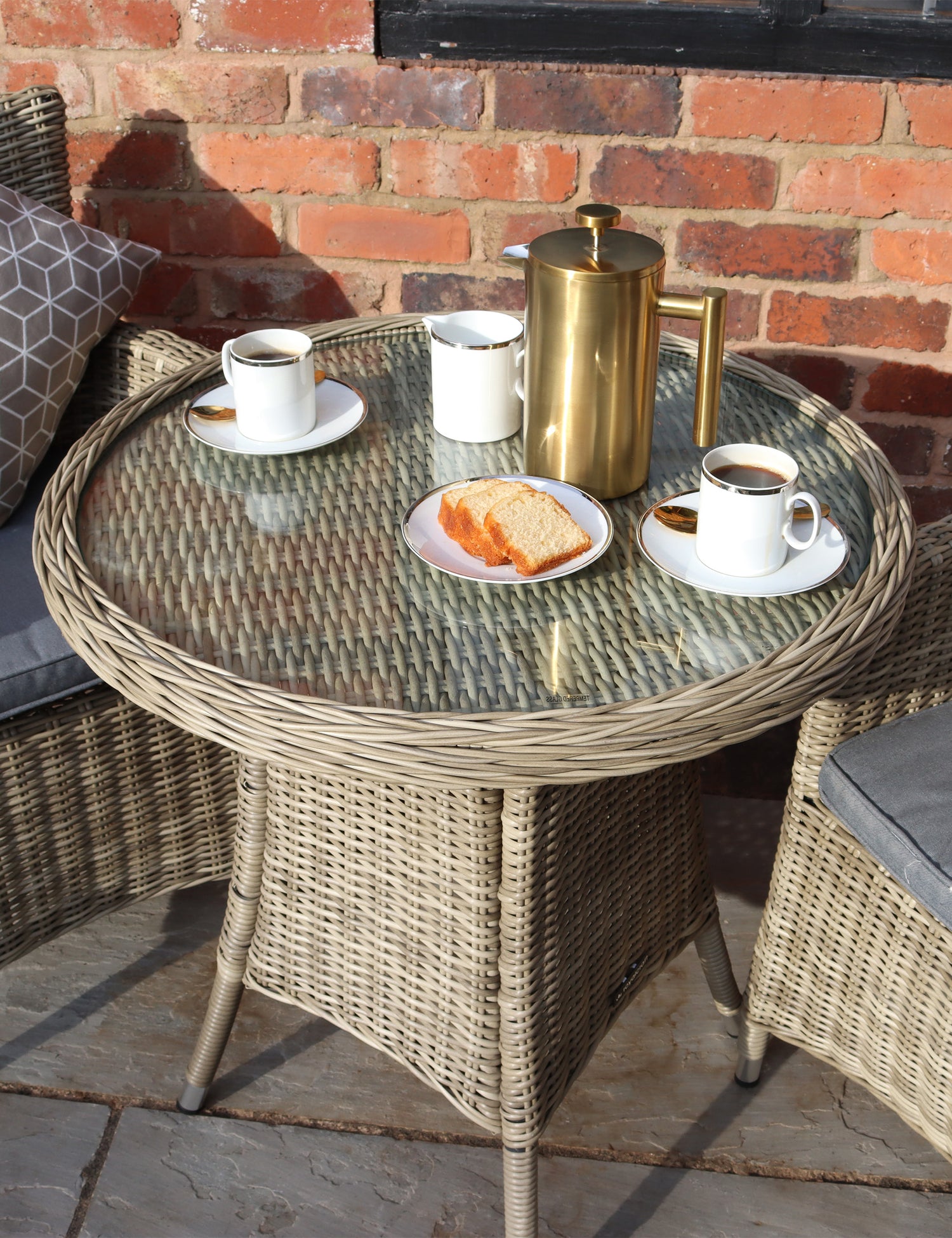 Wentworth 2 Seater Carver Bistro Set