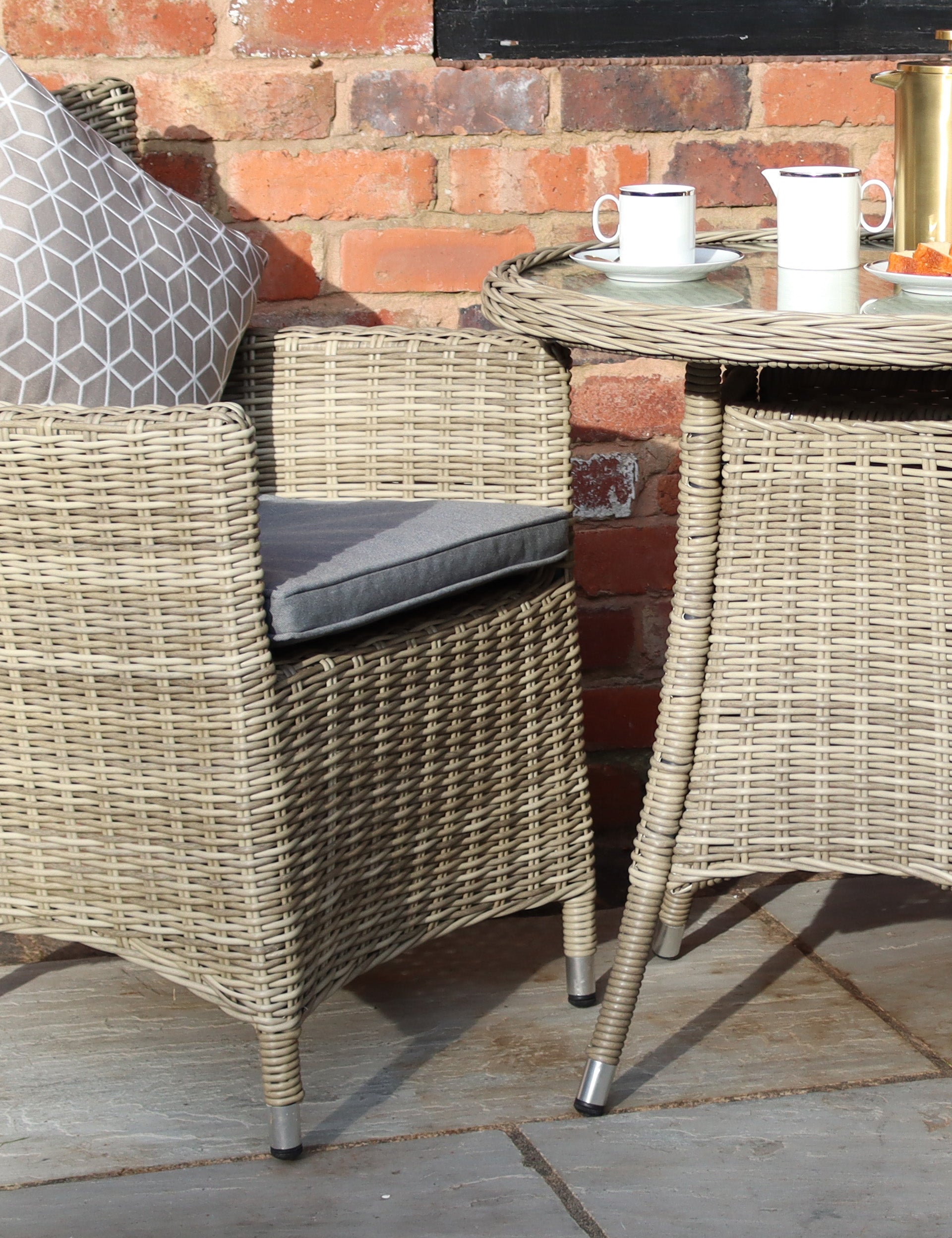 Wentworth 2 Seater Carver Bistro Set