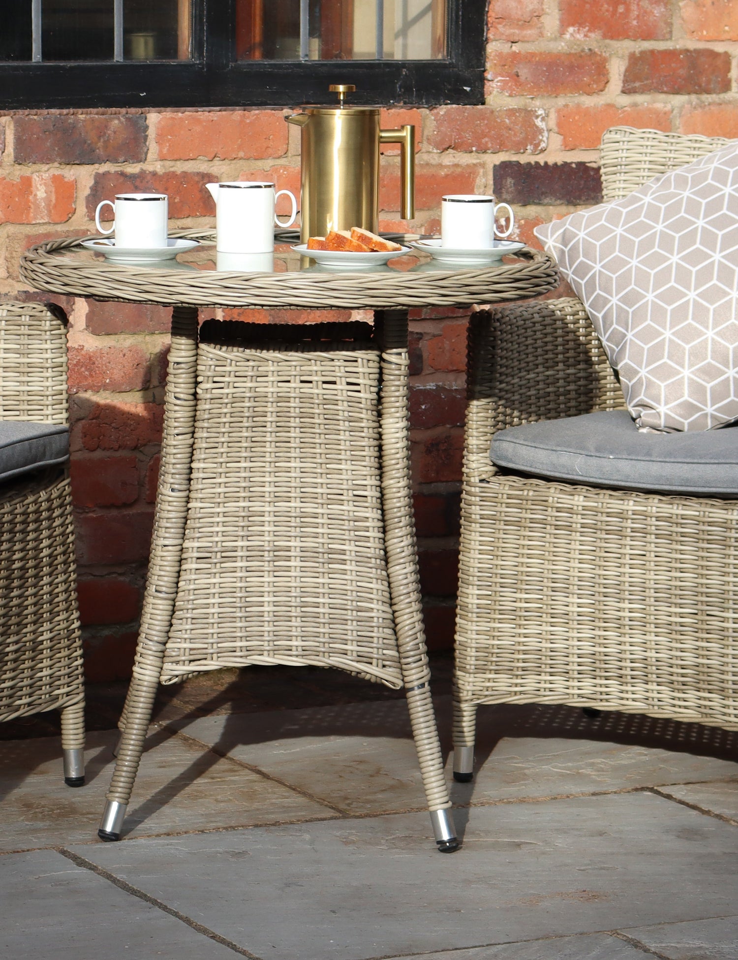 Wentworth 2 Seater Carver Bistro Set