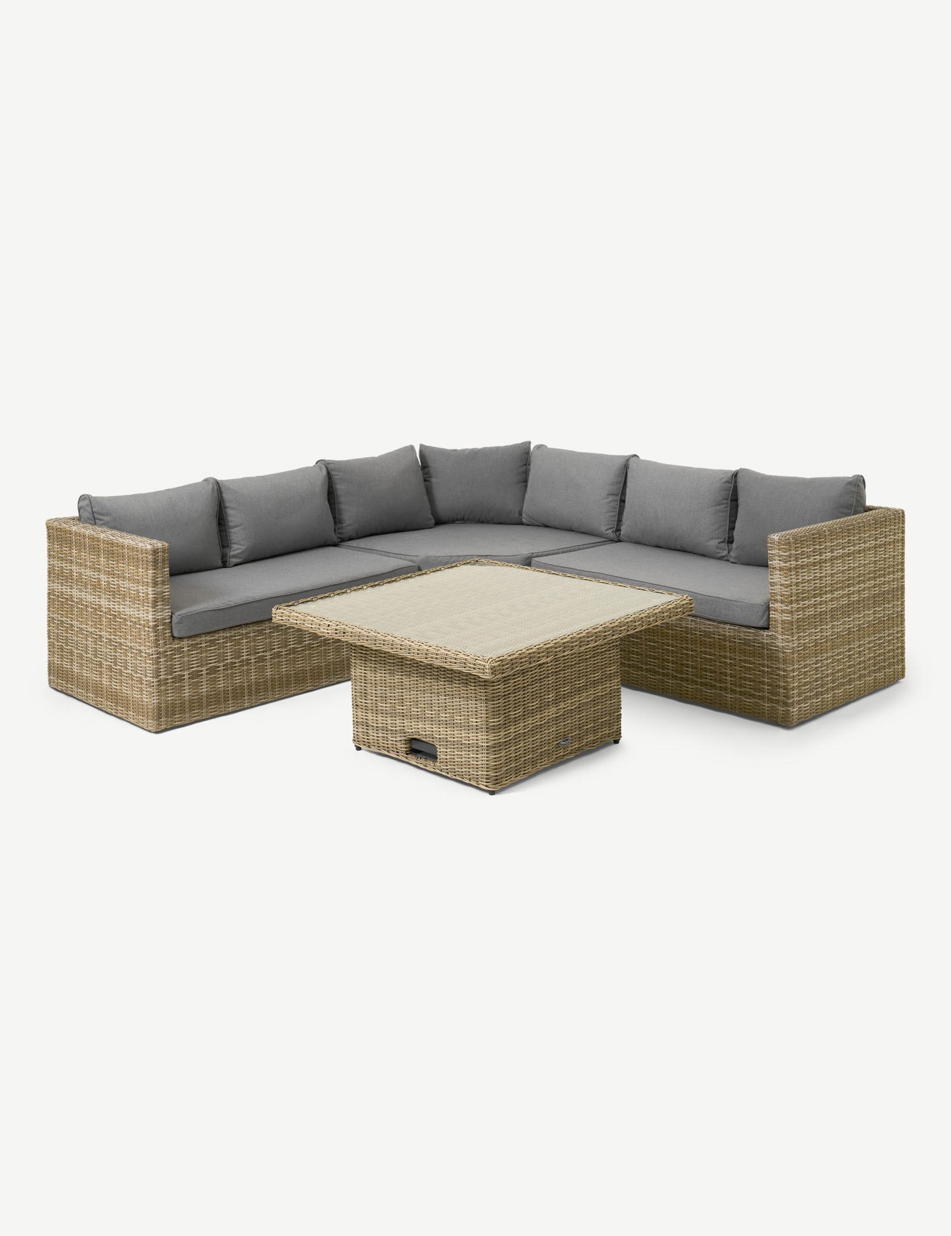 Wentworth 6 Seater Adjustable Corner Lounging Set