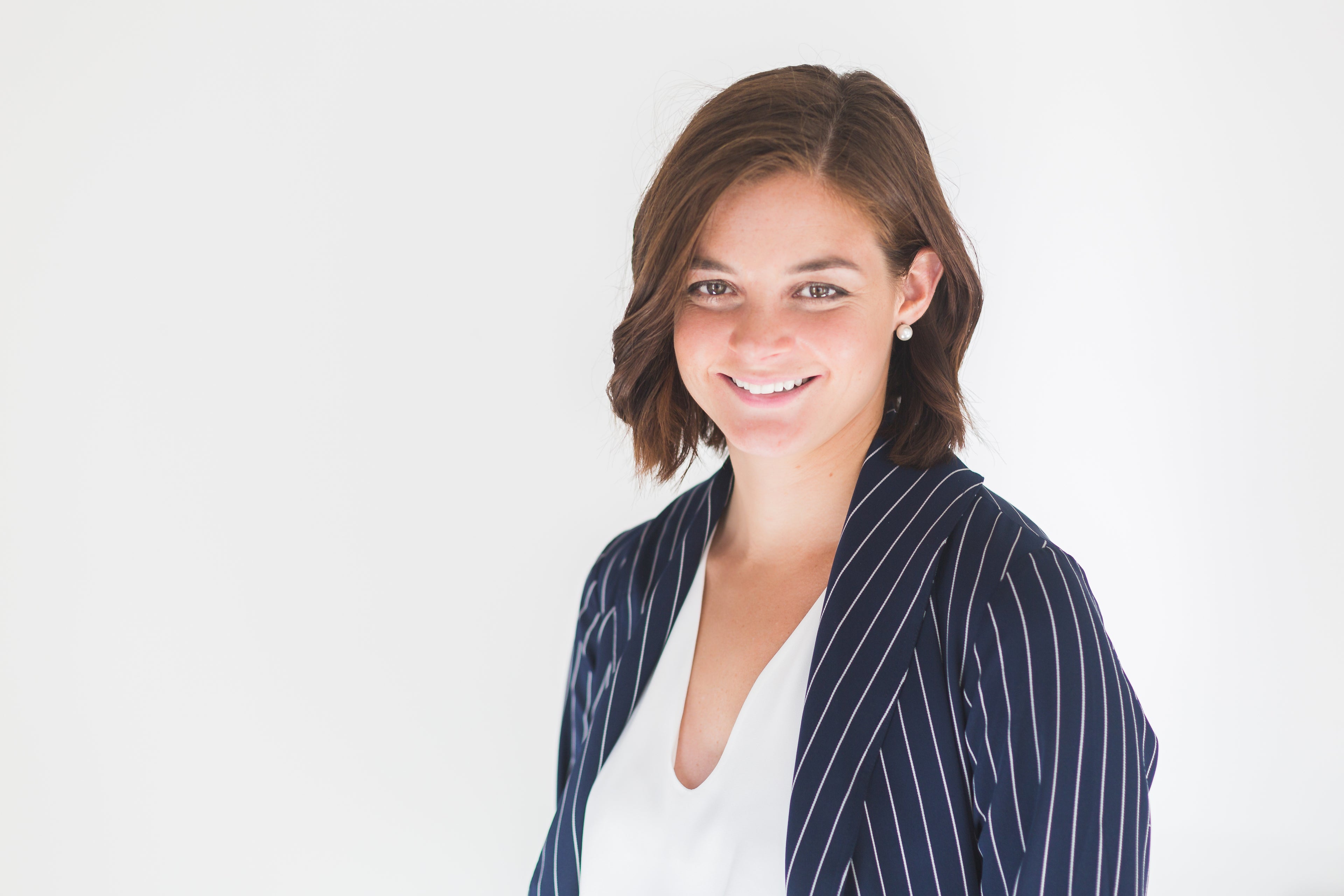 Smiling professional businesswoman in modern office environment