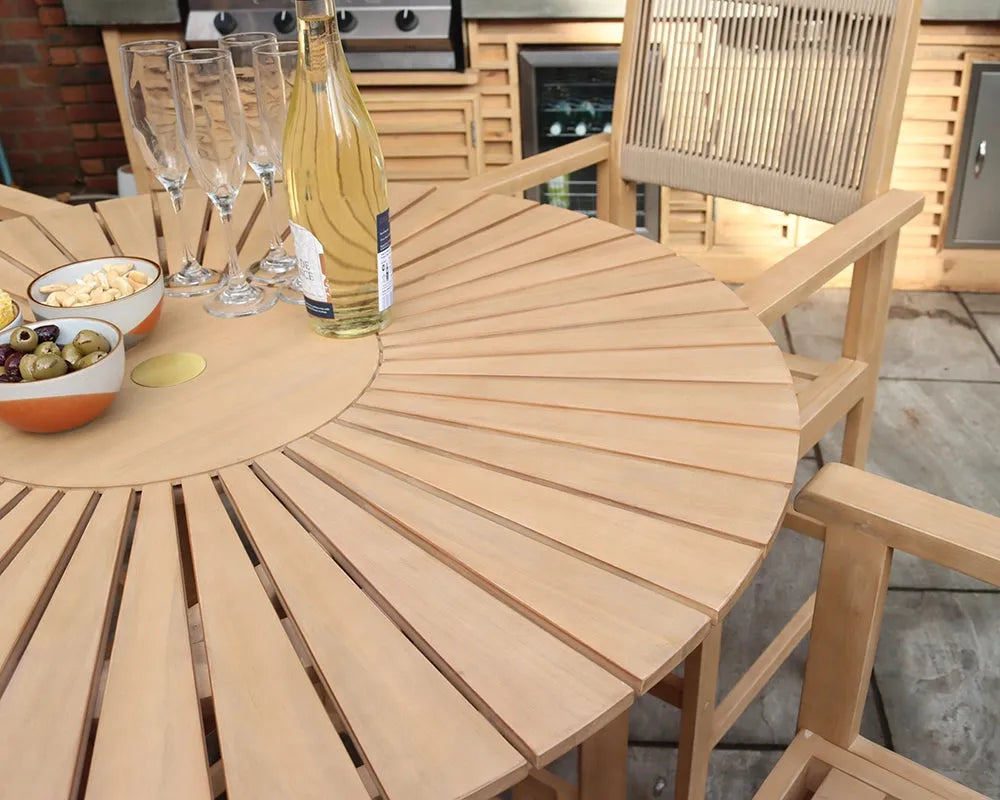 Image of Round Garden Tables and Chairs