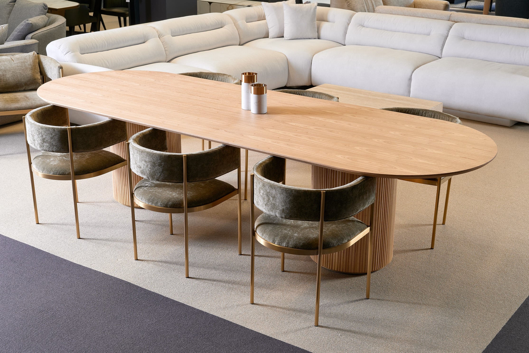 Image of Frankie 3-Seater Sofa - Chex Polar Bouclé