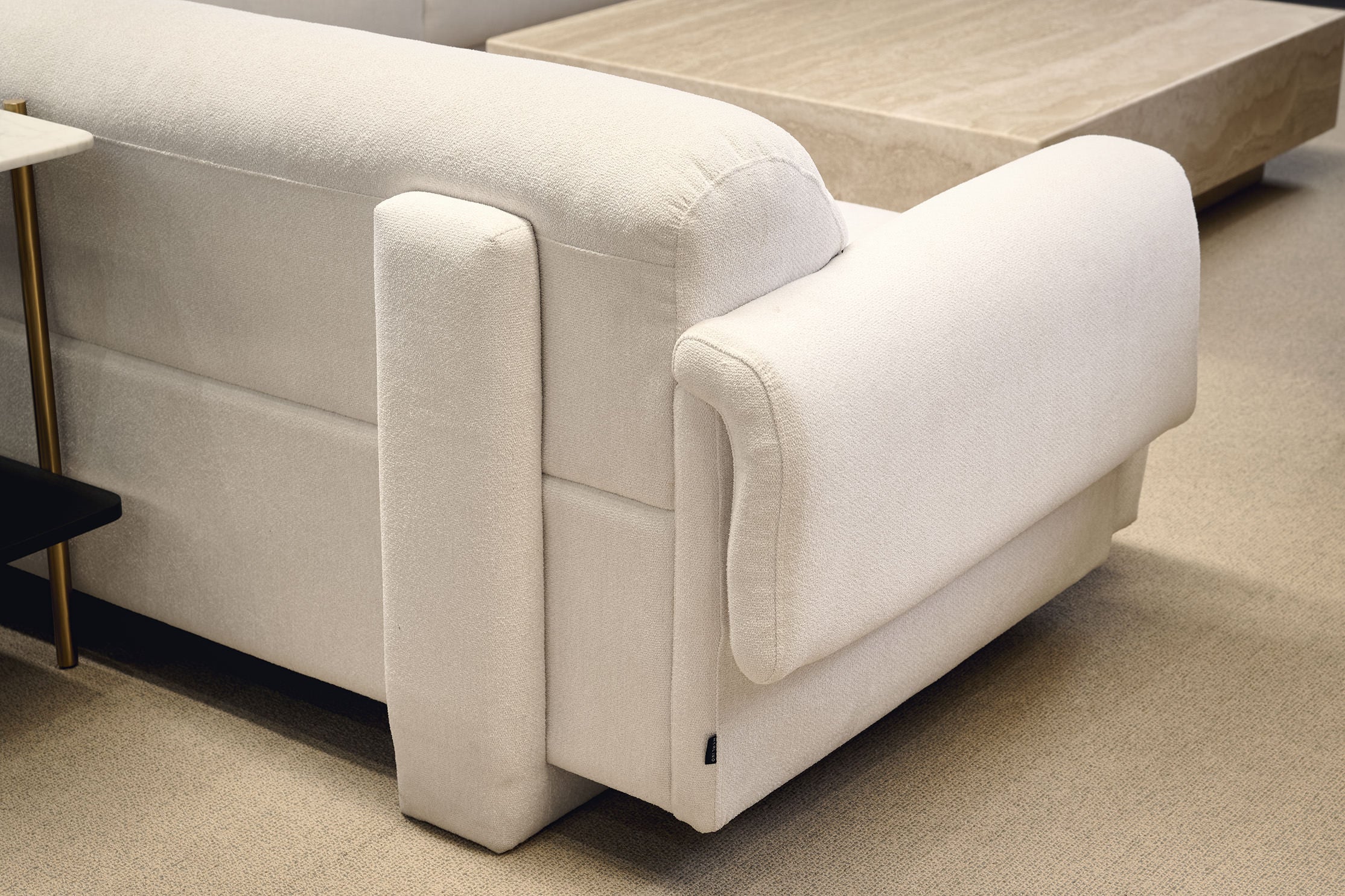 Image of Frankie 3-Seater Sofa - Chex Polar Bouclé