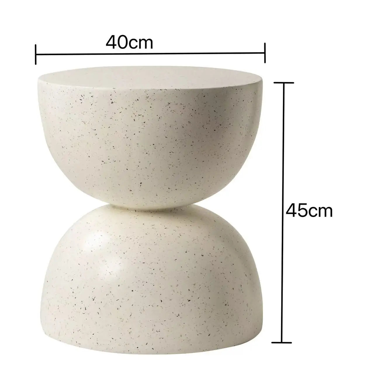 Pedro Terrazzo Look Egg Timer Side Table