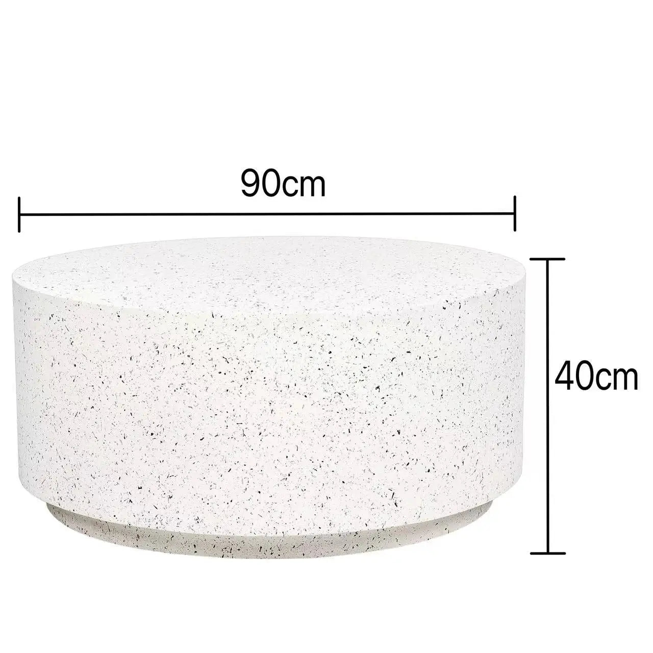 Image of Pedro Terrazzo Look Round Coffee Table