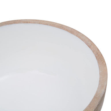 Image of Kara Mango Wood Round Serving Bowl
