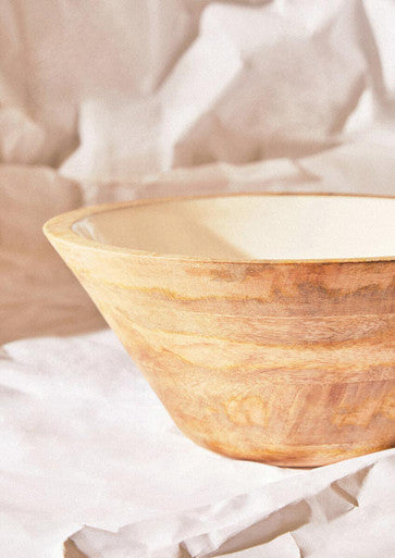 Image of Kara Mango Wood Medium Tapered Bowl