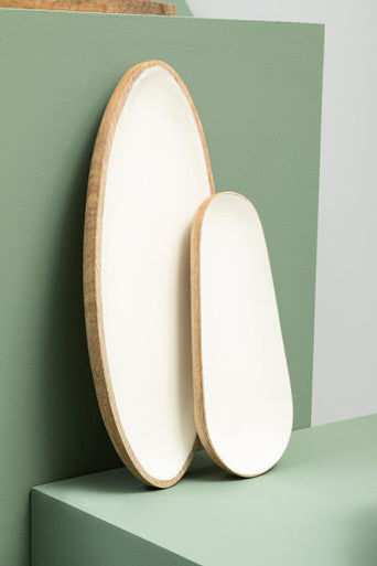Image of Kara Mango Wood Small Oval Serving Dish