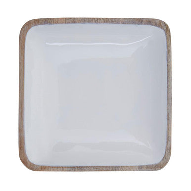 Image of Kara Medium Mango Wood Square Bowl