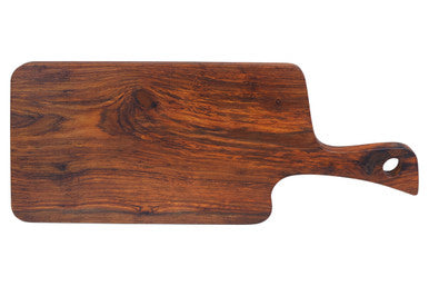 Image of Rosi Organic Shaped Tropical Rosewood Serving or Cutting Board with Natural Finish
