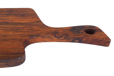 Image of Rosi Organic Shaped Tropical Rosewood Serving or Cutting Board with Natural Finish