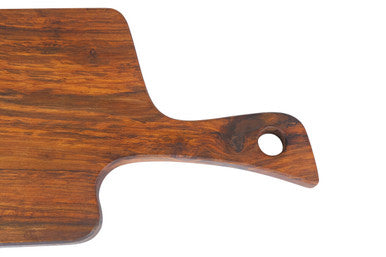 Image of Rosi Organic Shaped Tropical Rosewood Serving or Cutting Board with Natural Finish